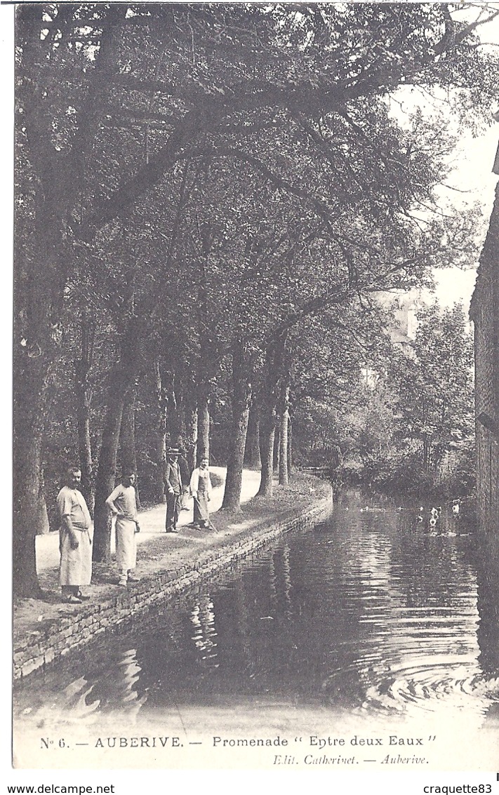 N°6  AUBERIVE -PRMENADE "ENTRE DEUX EAUX"    CARTE ANIMEE - Auberive