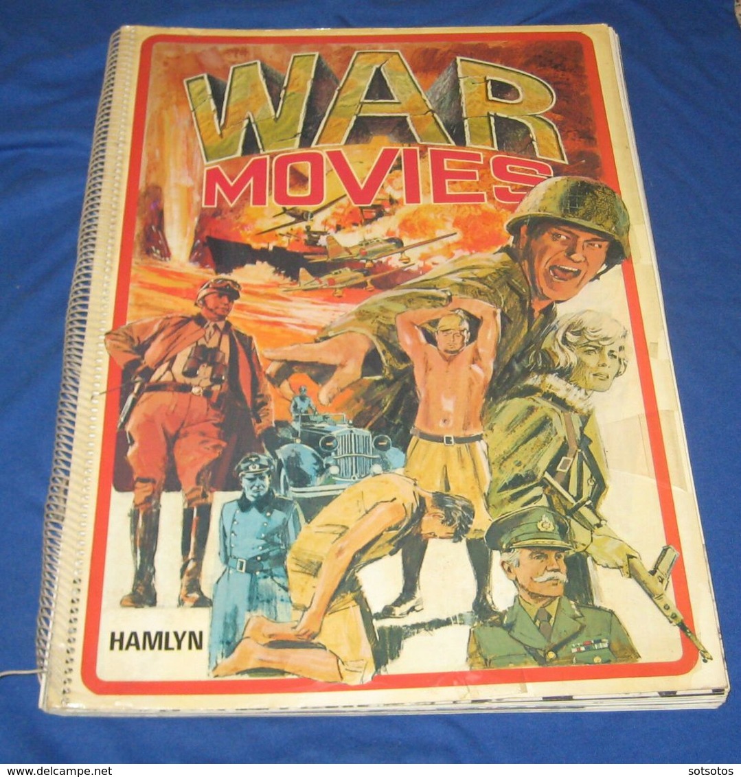 War Movies By Tom Perlmutter Ed. Hamlyn, 1974 - First Edition - Ring Bound Soft Cover Book With Stiff Pictorial Card, Fi - Art
