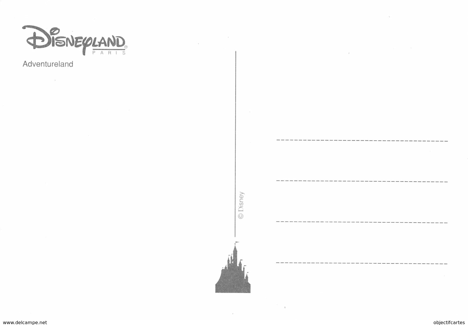 WALT DISNEY  DISNEYLAND Paris  ADVENTURELAND  MICKEY  34 (scan Recto Verso)MA212BIS - Otros & Sin Clasificación