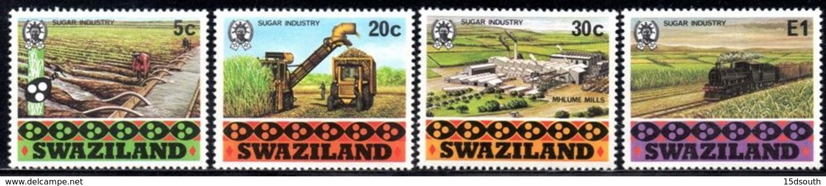 Swaziland - 1982 Sugar Industry Set (**) # SG 408-411 - Swaziland (1968-...)