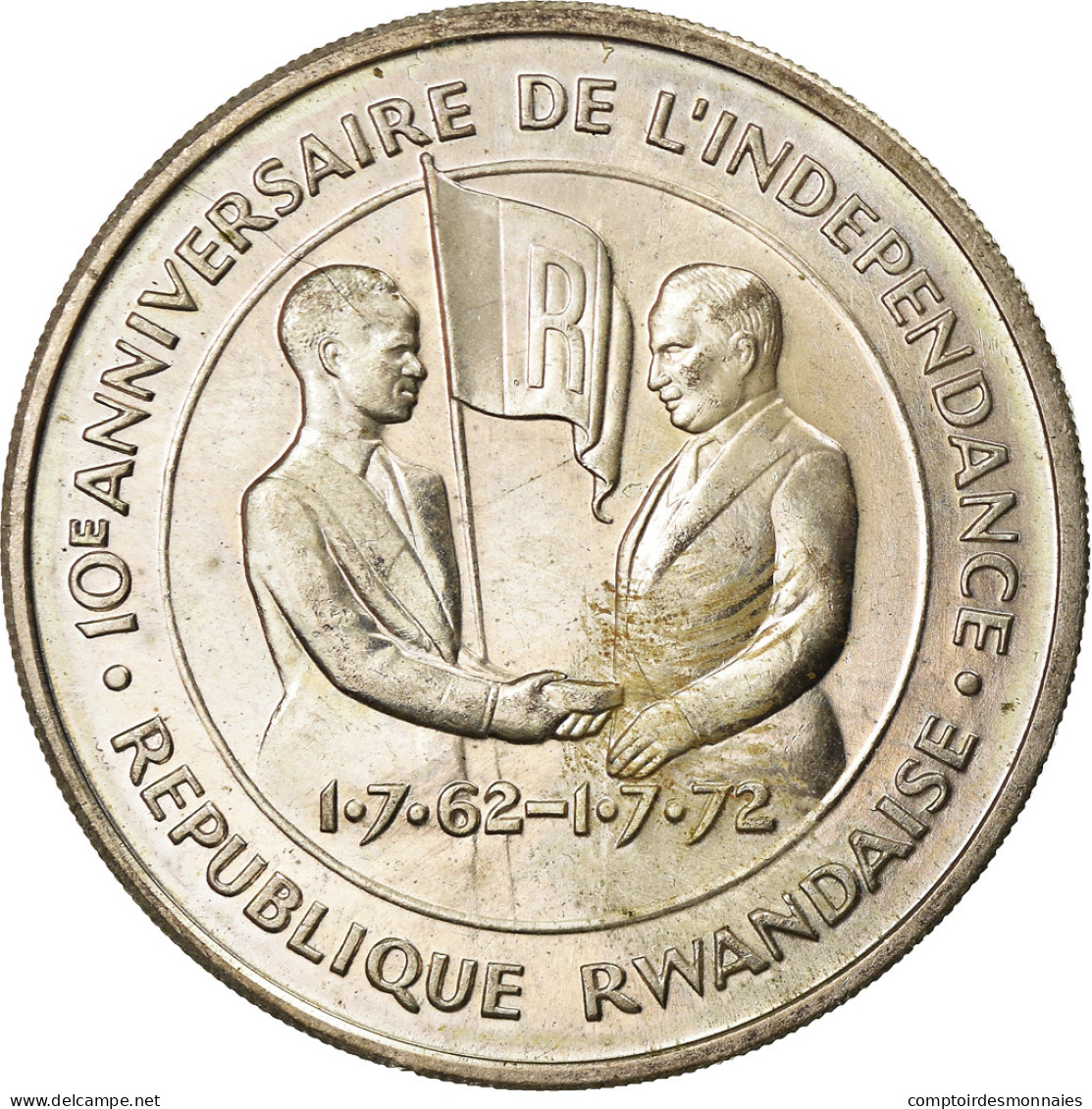 Monnaie, Rwanda, 200 Francs, 1972, SUP+, Argent, KM:11 - Rwanda