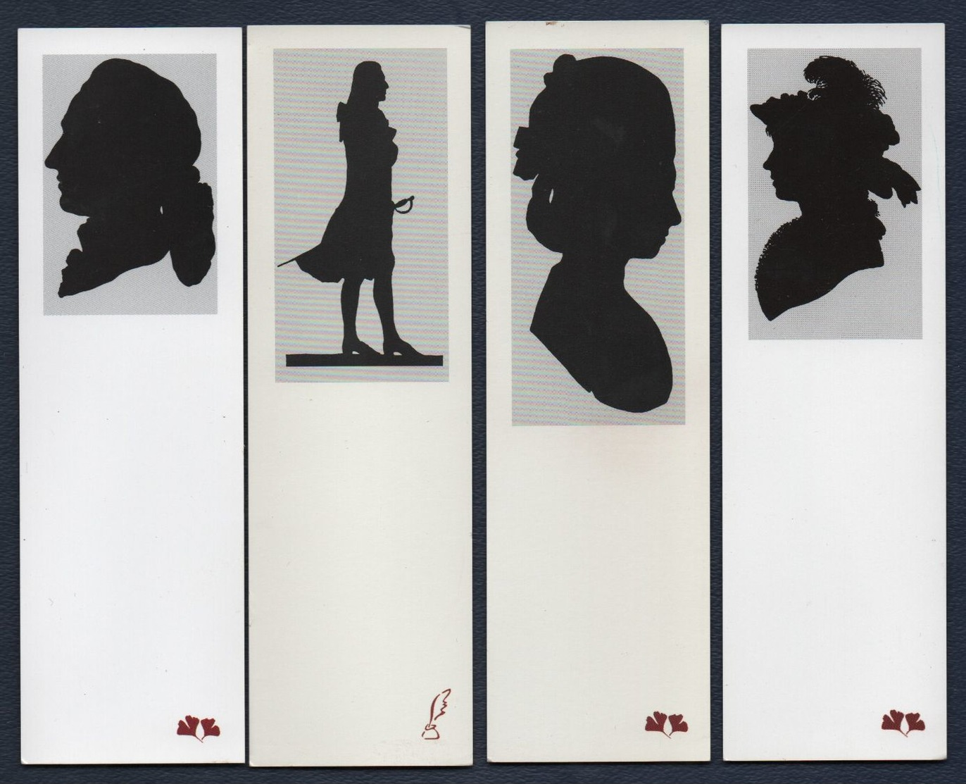 -246-  BABENBERG Ed. : SILHOUETTE HOMME FEMME * ART * - LOT 4 MARQUE PAGE - Bookmarks