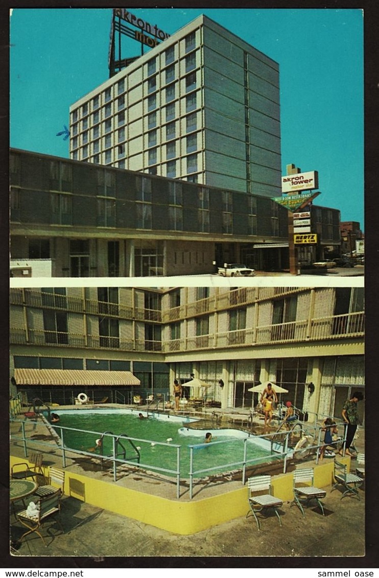 Ohio  -  Akron  -  Hotel Akron Tower Motor Inn -  Ansichtskarte Ca.1966   (12991) - Akron