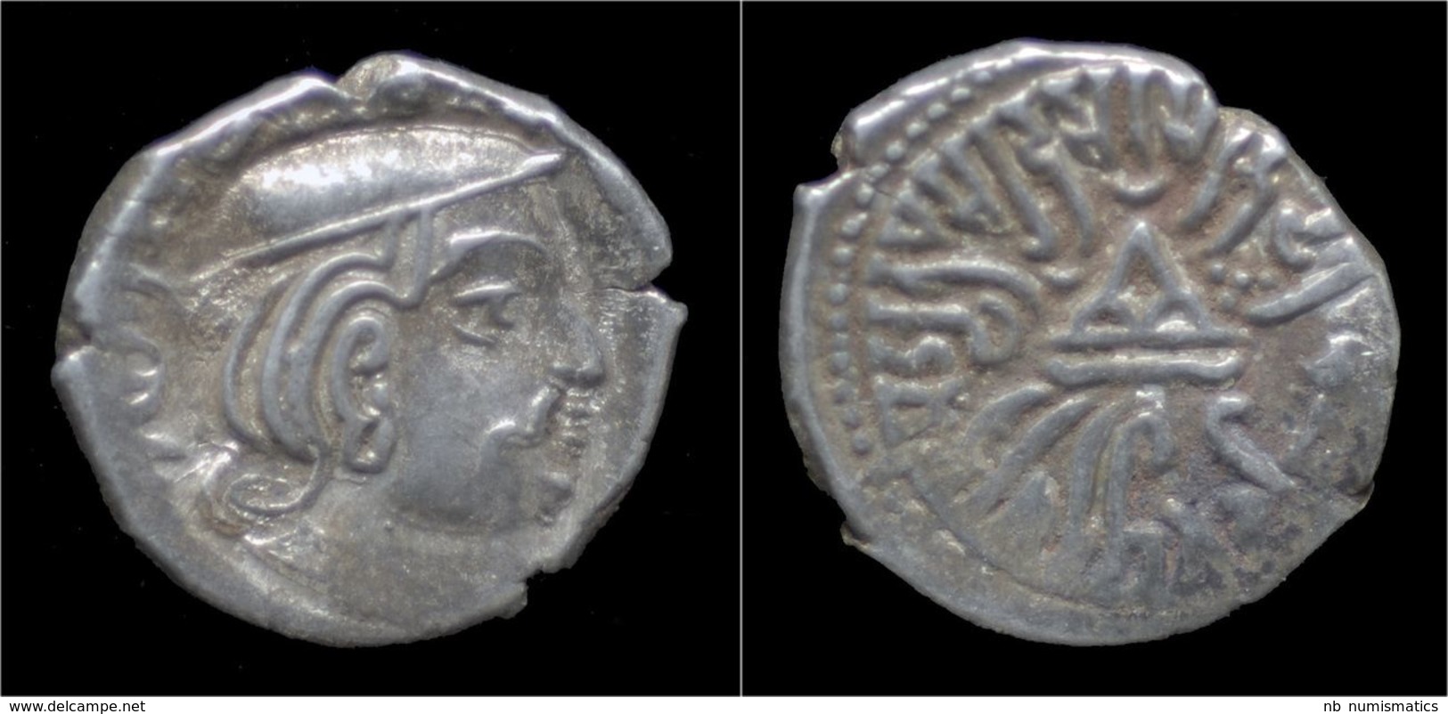 India Satraps In Western India Rudrasena II AR Drachm - Indian