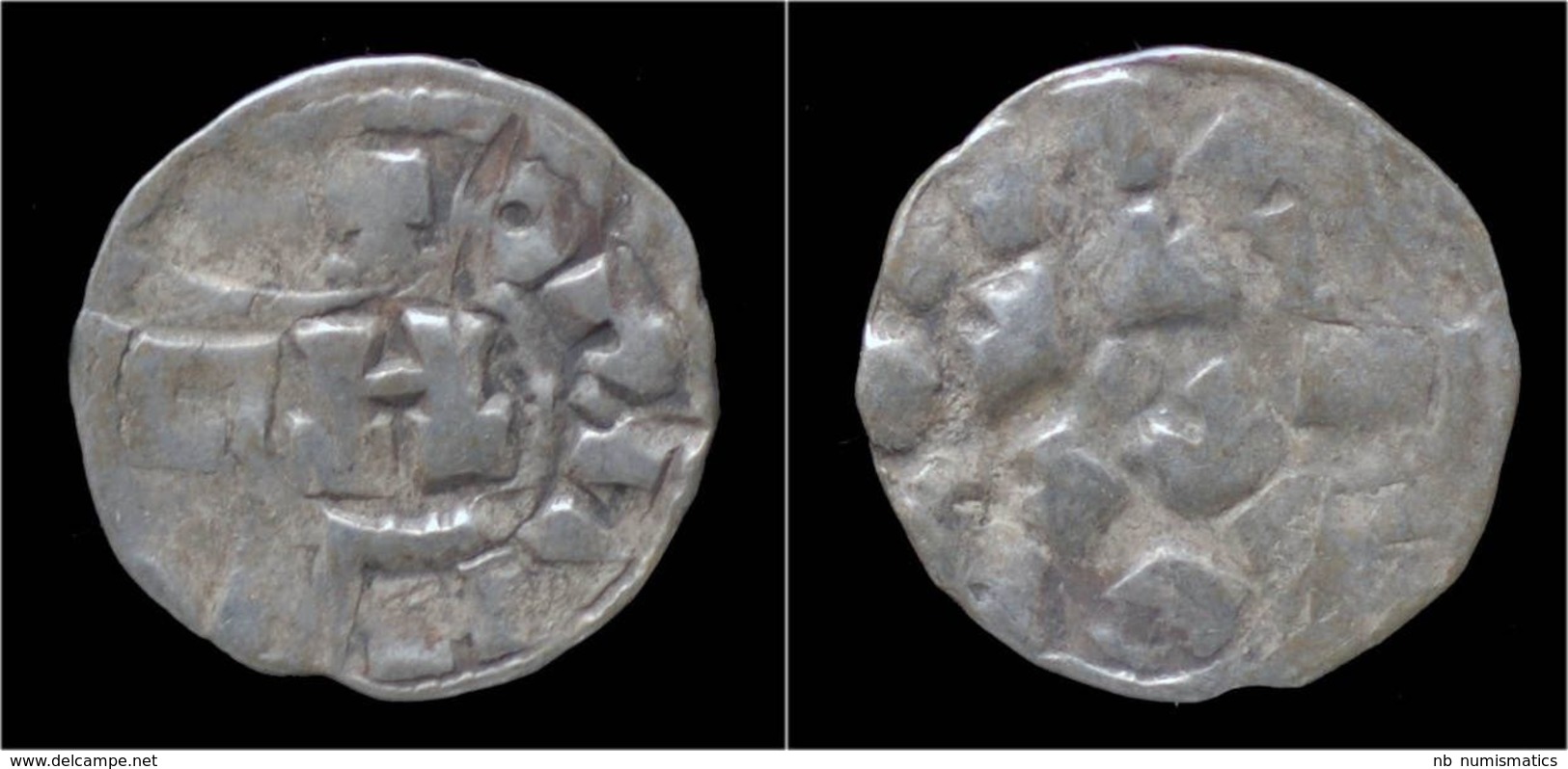 Italy Lucca Heinrich III-V AR Denar No Date - Feudal Coins