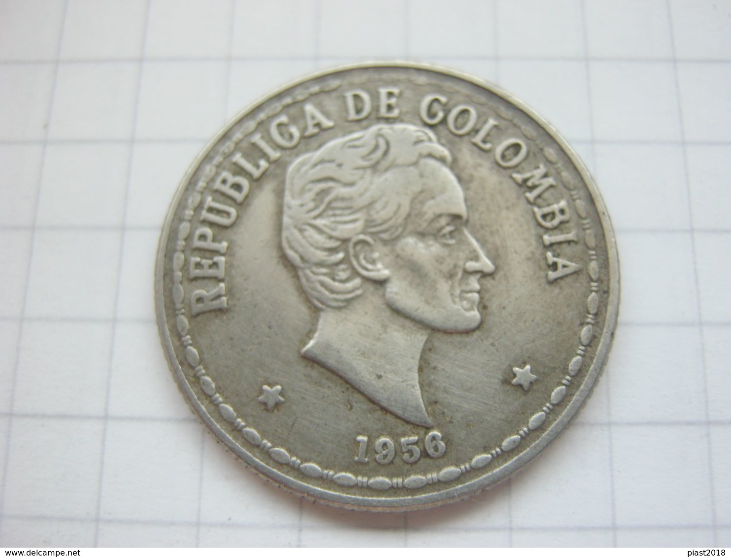Colombia , 20 Centavos 1956 - Colombia