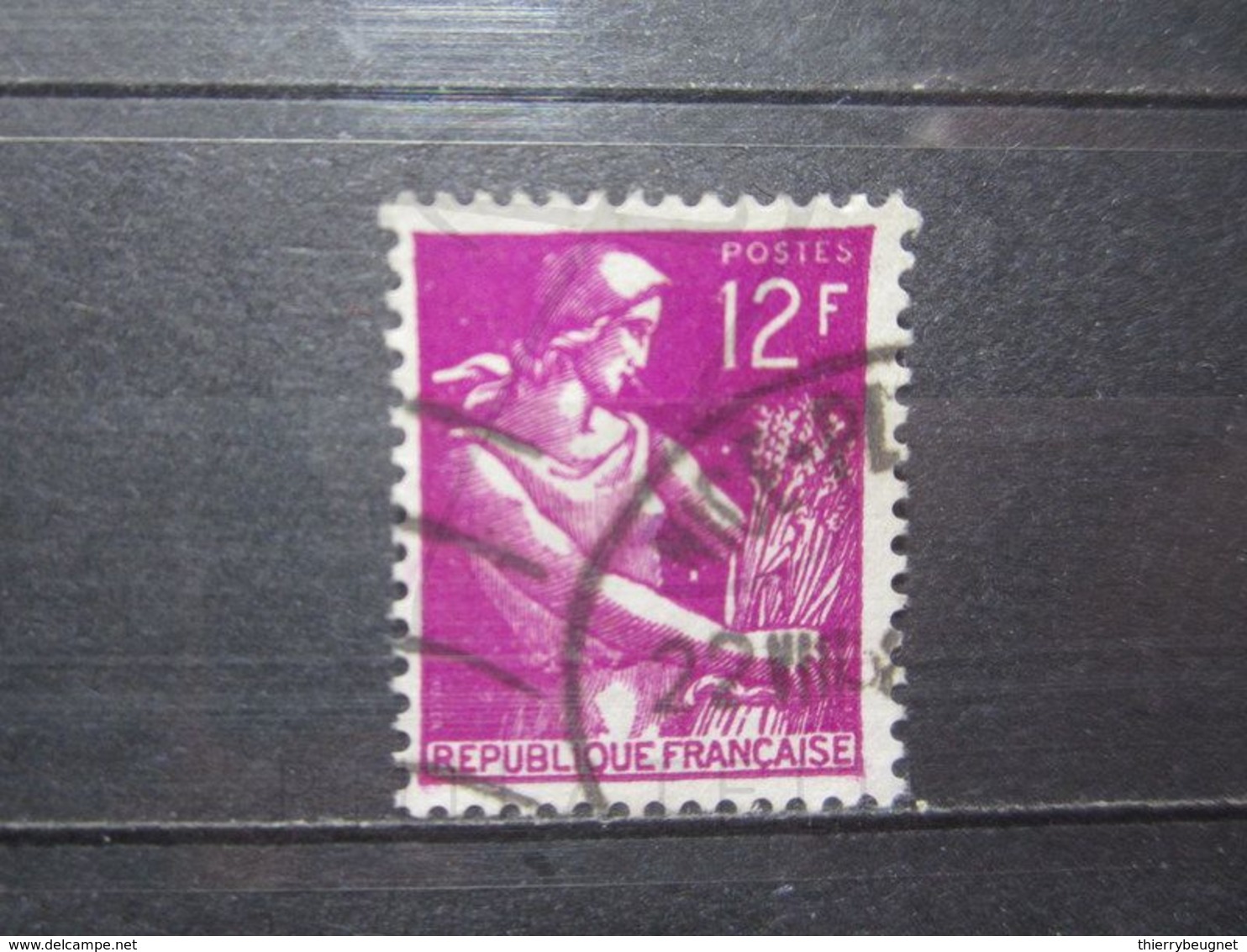 VEND BEAU TIMBRE DE FRANCE N° 1116 , OBLITERATION " NICE " !!! - 1957-1959 Mäherin