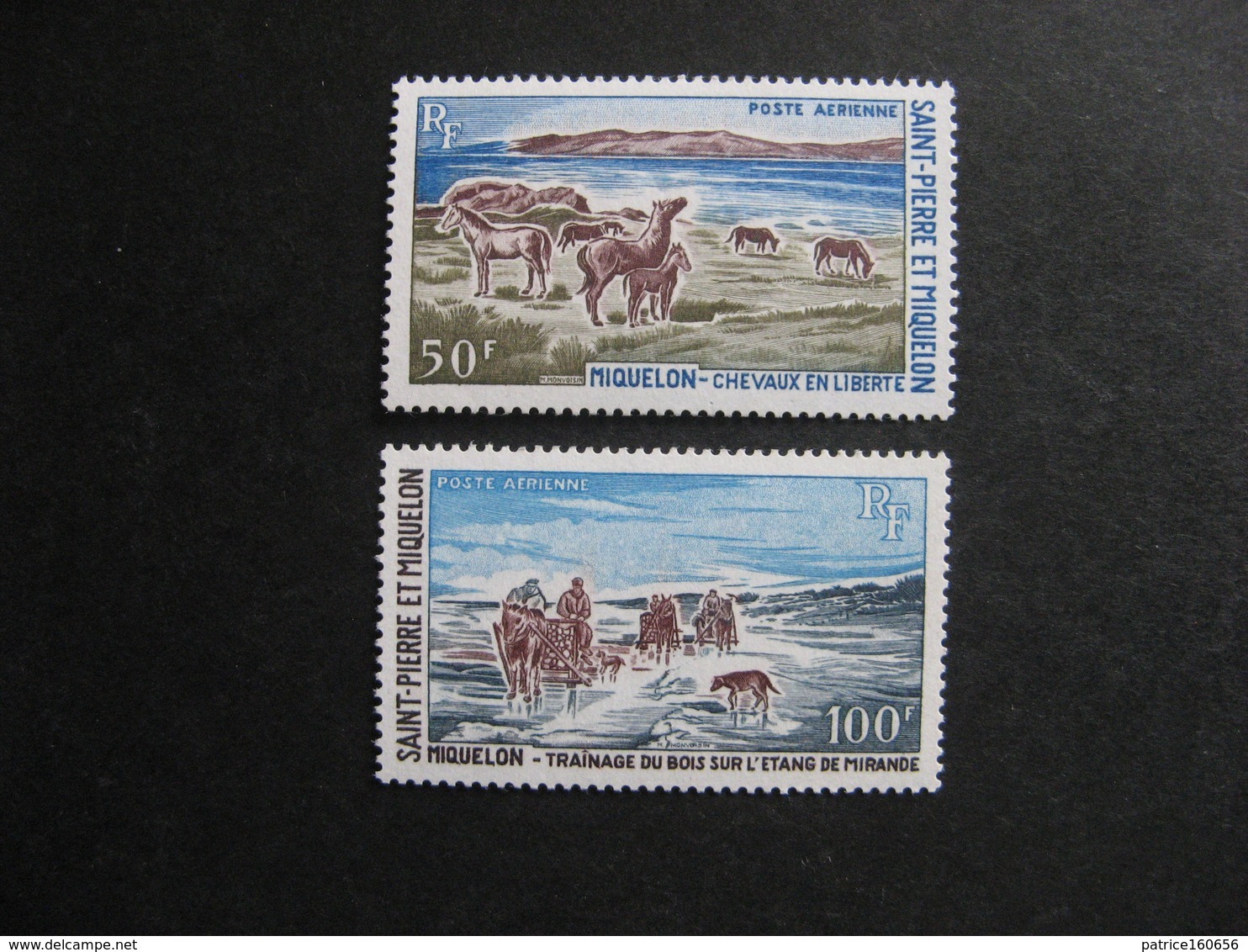 Saint Pierre Et Miquelon: TB Paire PA N°44 Et 45, Neufs XX. - Neufs