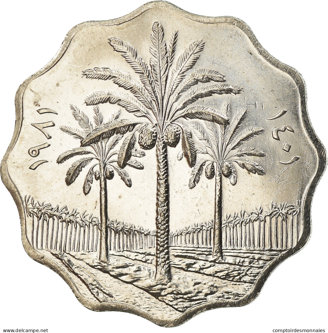 Monnaie, Iraq, 10 Fils, 1981, SPL+, Stainless Steel, KM:126a - Iraq