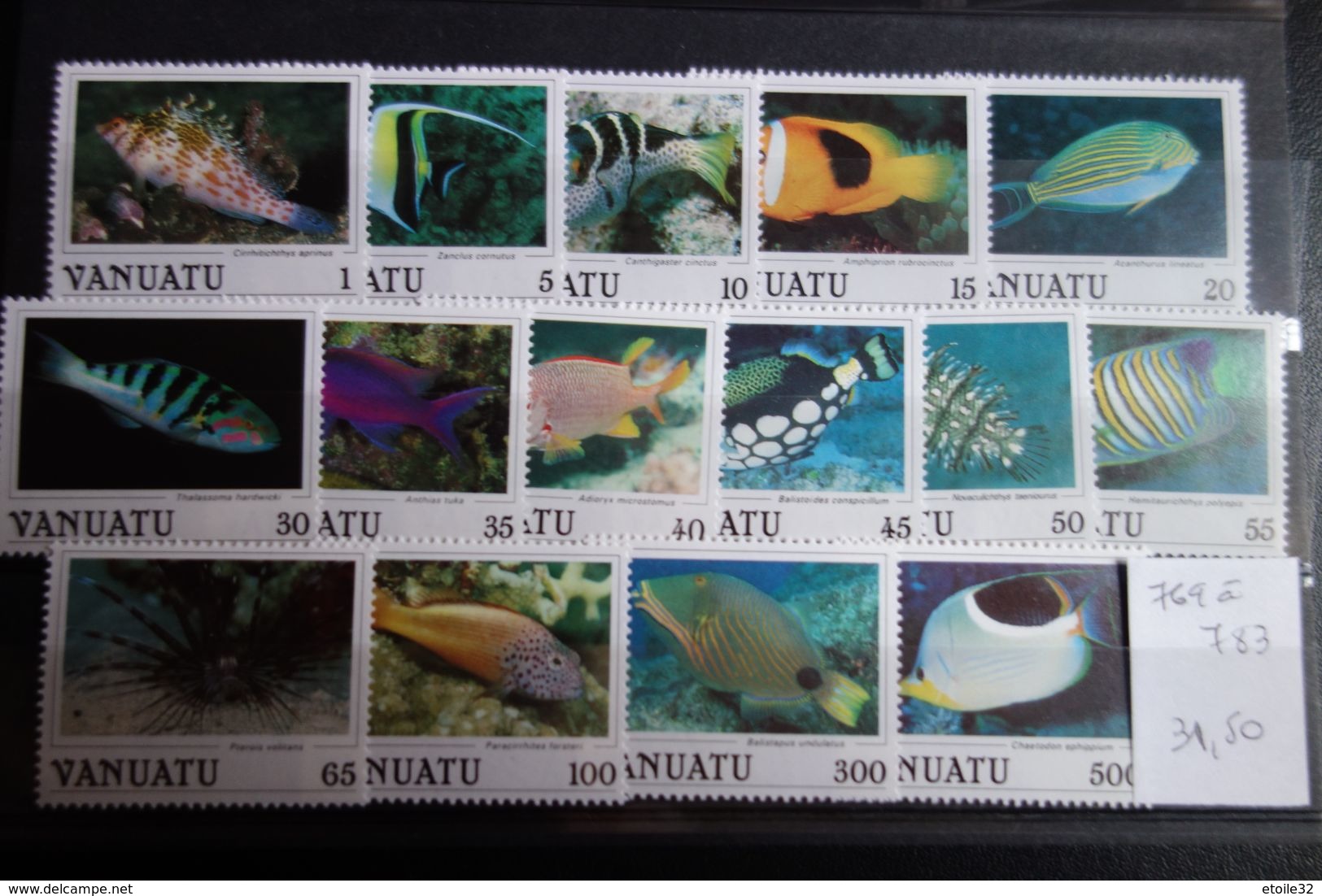 BELLE Série De Poissons ** MNH - Vanuatu (1980-...)