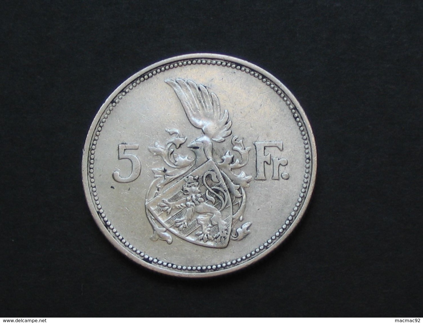 5 Francs 1929 Argent - Charlotte Grande Duchesse De Luxembourg  **** EN ACHAT IMMEDIAT **** - Luxemburg