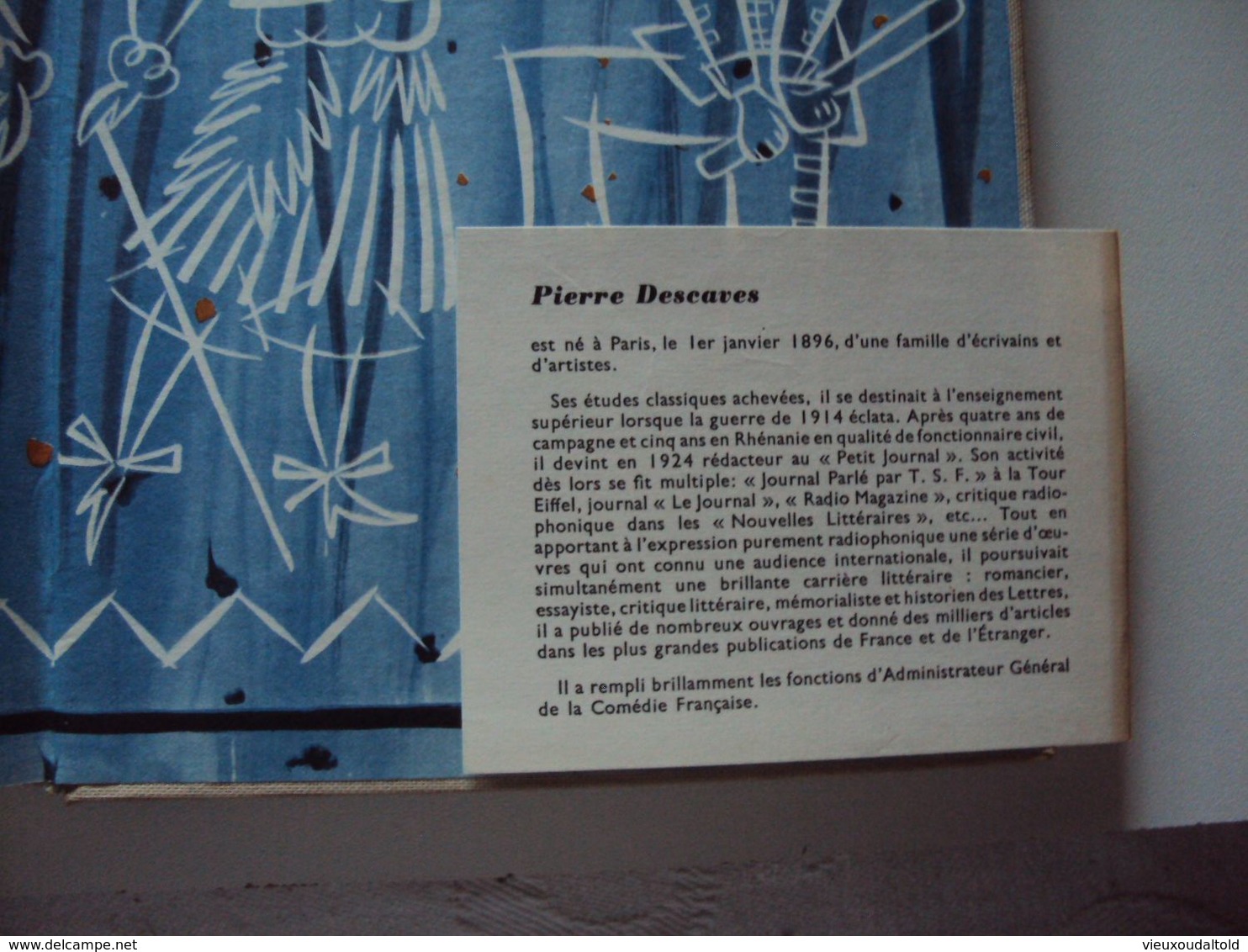 MOLIÈRE 1958  " Monsieur Molière " Pierre Descaves (Ancien Administrateur Général De La Comédie Française) - Altri & Non Classificati