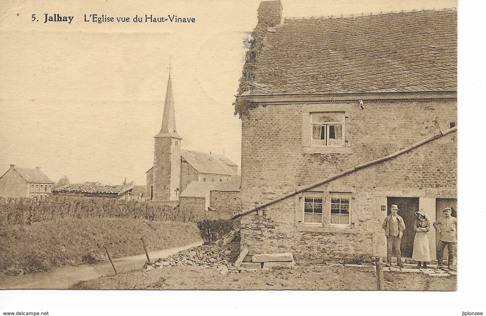 JALHAY   L ' église Vue Du  Haut- Vinave. - Jalhay