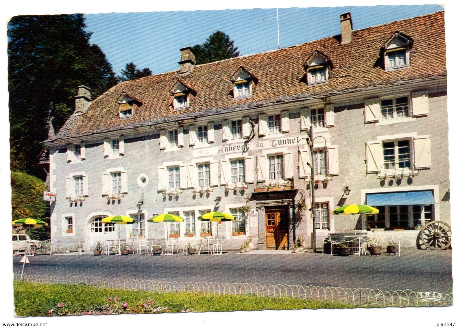 CPM  15   LE LIORAN   -    AUBERGE DU TUNNEL - Hotel's & Restaurants