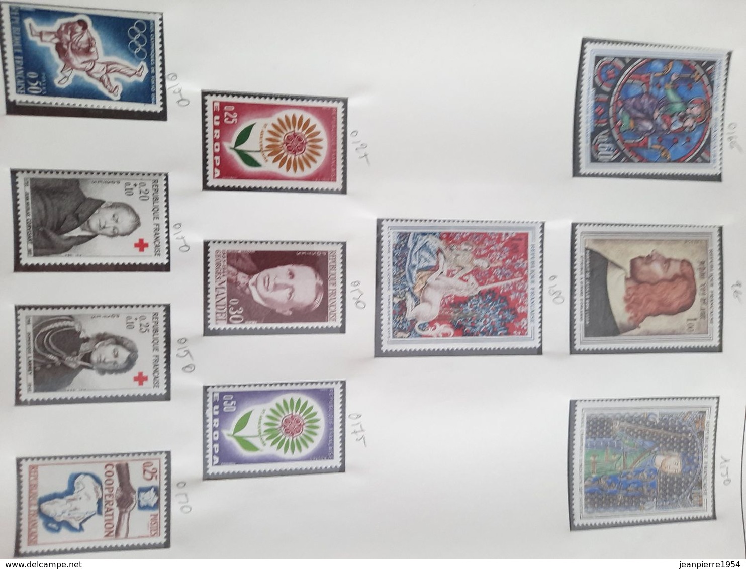album timbres timbres français neuf et oblitere
