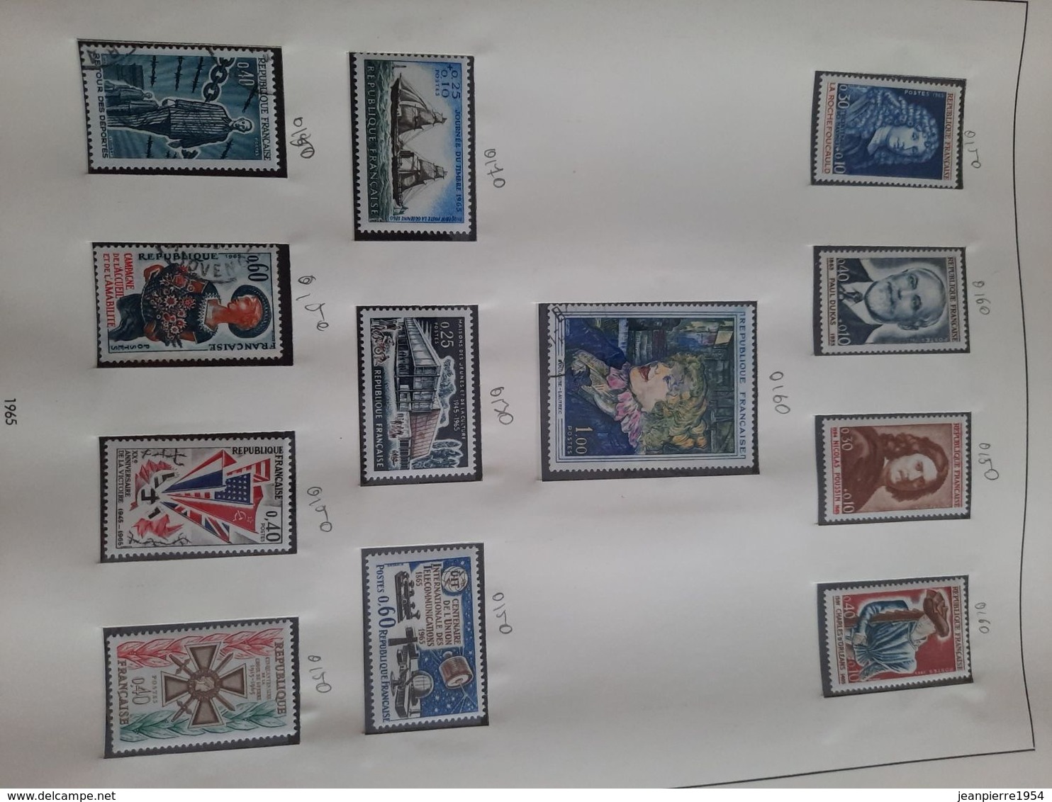 album timbres timbres français neuf et oblitere