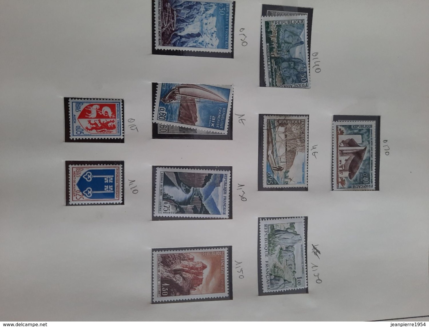 album timbres timbres français neuf et oblitere