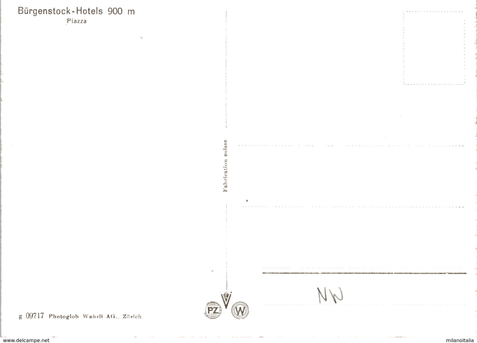 Bürgenstock-Hotels 900 M - Piazza (09717) - Other & Unclassified