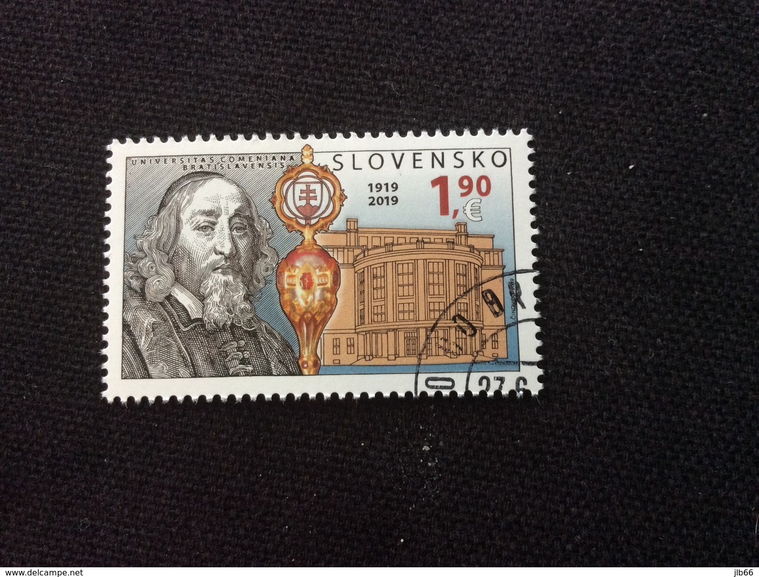 YT 771 Oblitéré 2019 Slovaquie Centenaire De Université Comenius - Used Stamps