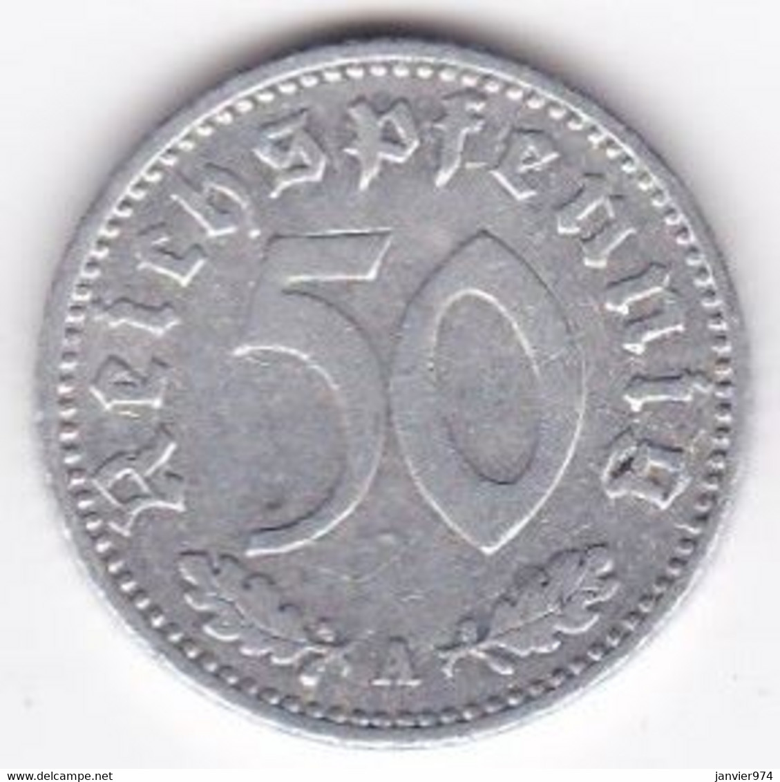 50 Reichspfennig 1935 A BERLIN Aluminium - 50 Reichspfennig