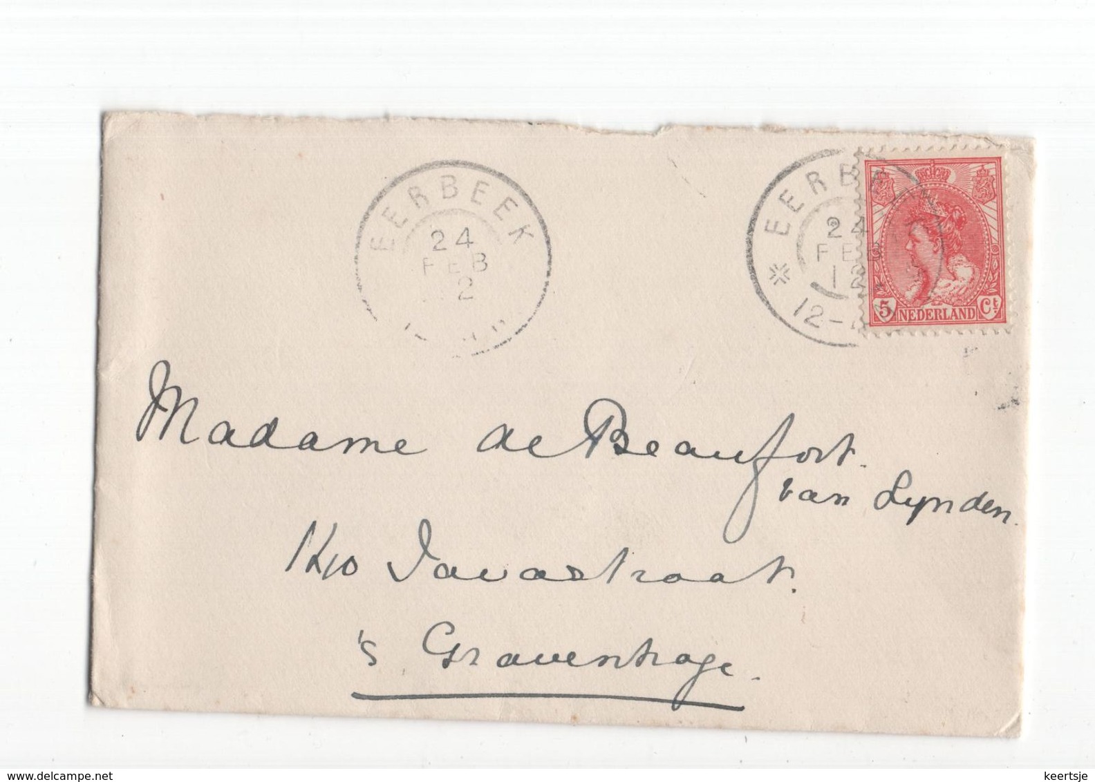 Eerbeek Grootrond - 1912 - Poststempel
