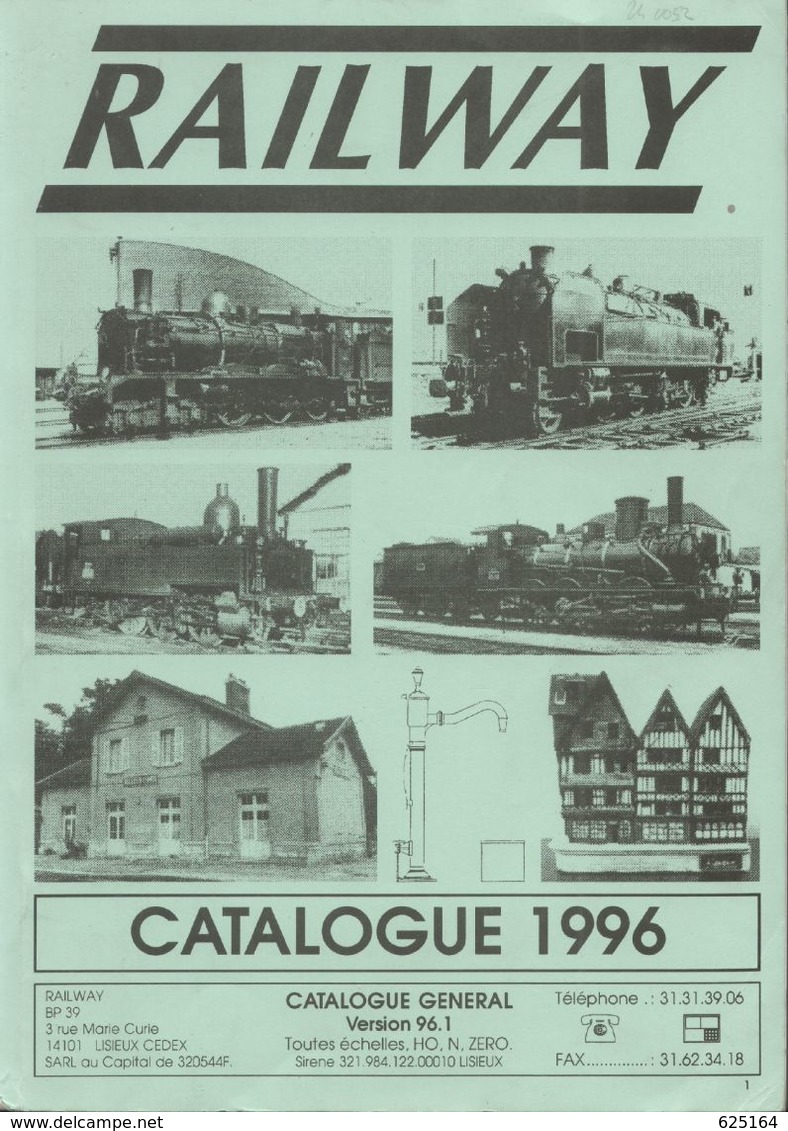 Catalogue RAILWAY 1996 France échelles HO N ZERO Kits Laiton Etc - Französisch