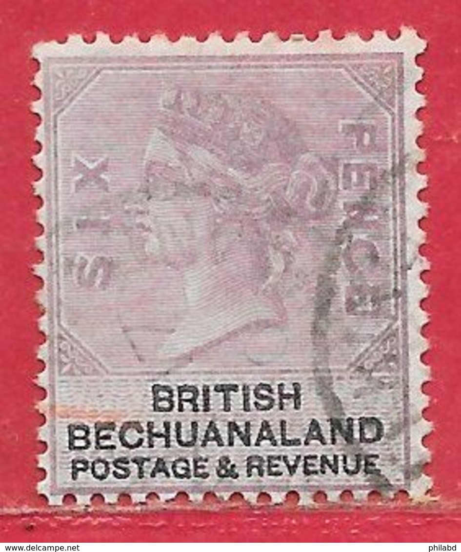 Bechuanaland N°15 6p Violet & Noir 1887 O - 1885-1895 Crown Colony