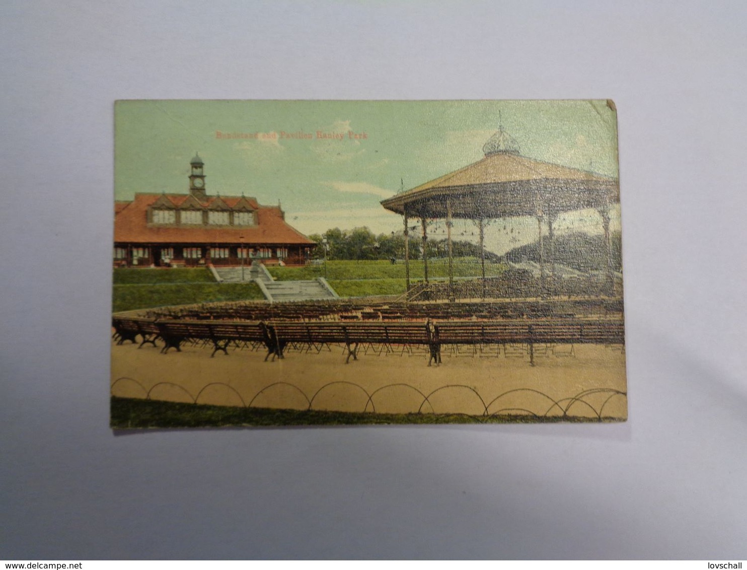 Stoke-on-Trent. - Bandstand And Pavilion Handley Park. (1922) - Stoke-on-Trent