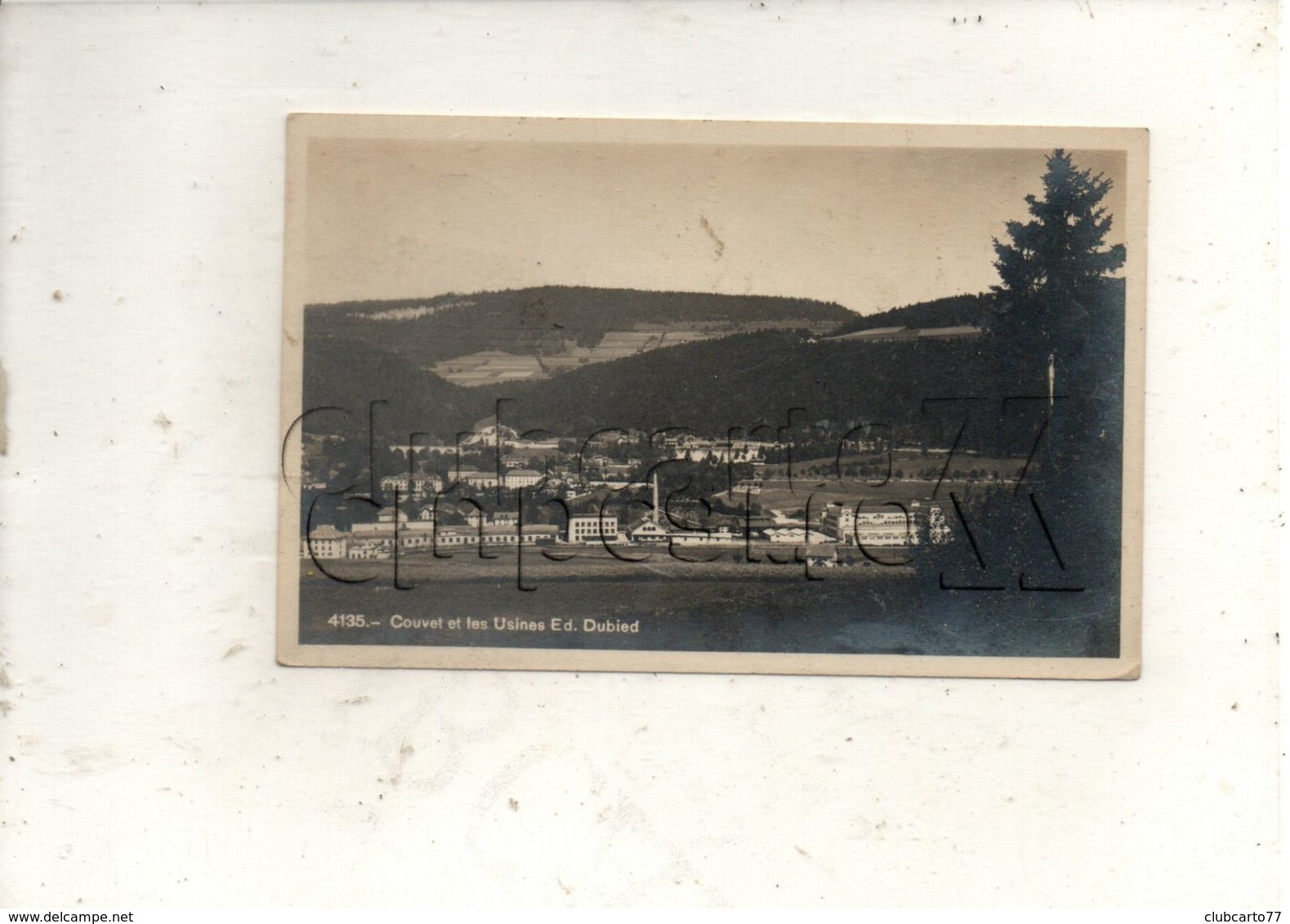 Val-de-Travers (Suisse, Neuchâtel) : Vue Panoramique Sur Les Usines Ed. Dubied Du Hameau De Couvet En 1951 PF. - Couvet