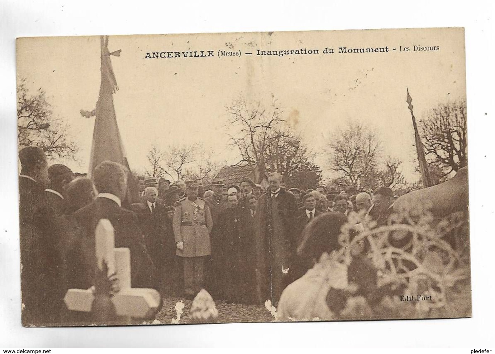 55 - ANCERVILLE ( Meuse ) - Inauguration Du Monument - Les Discours - Autres & Non Classés