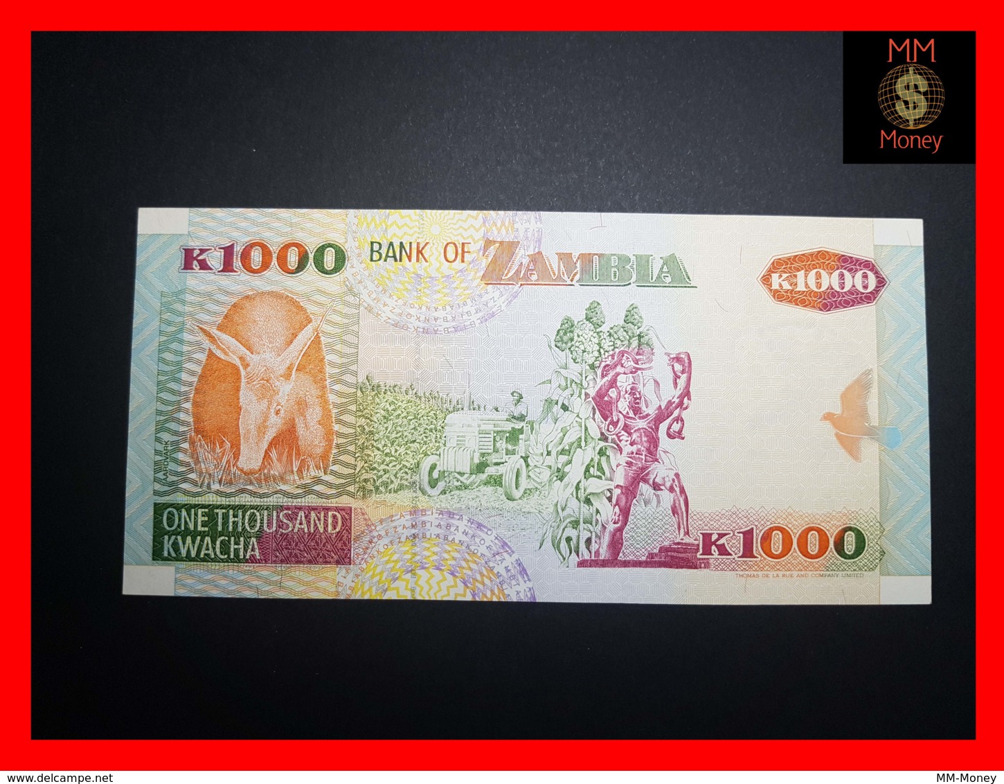 ZAMBIA 1.000  1000 Kwacha  1992  P. 40 A   XF \ AU - Zambia