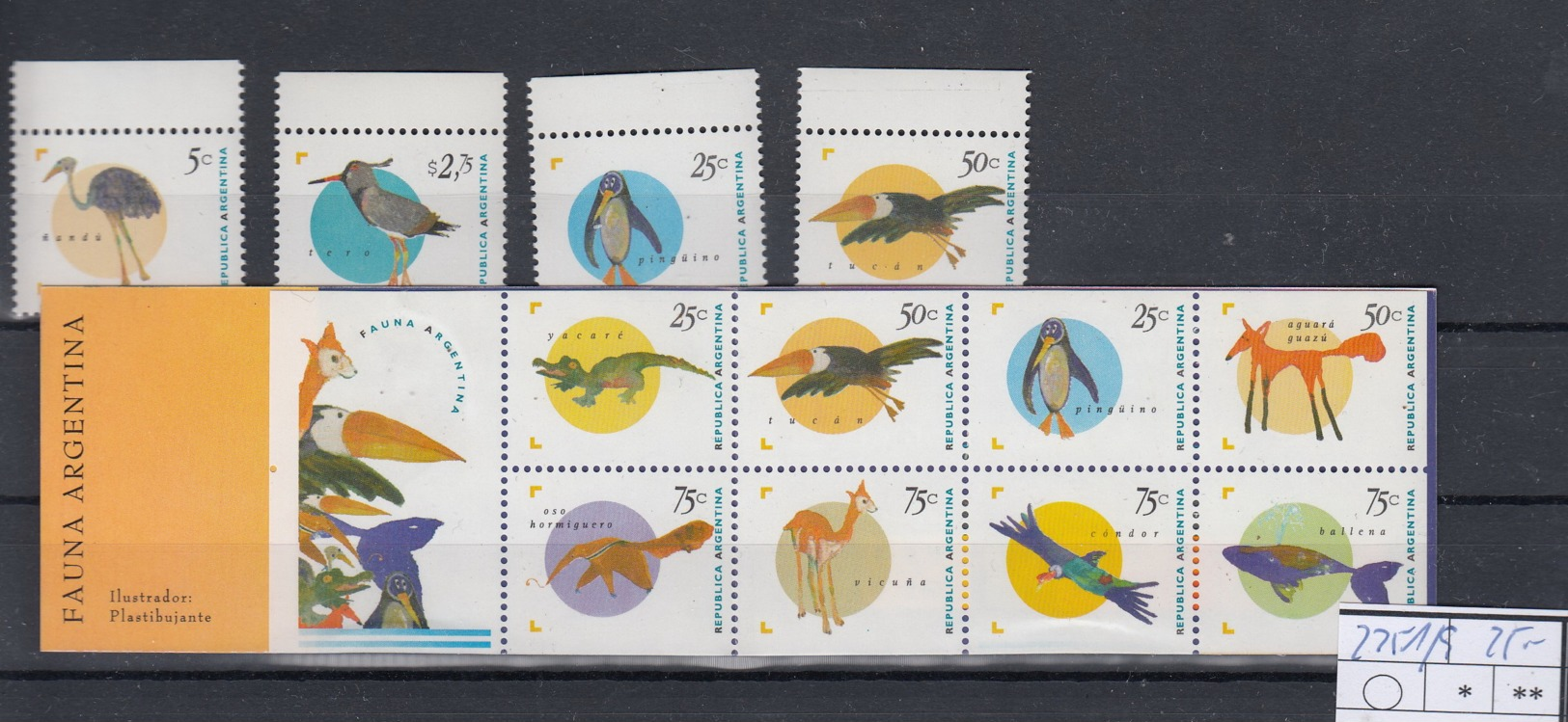 Argentinien Michel Cat.No. Mnh/** 2251/2259 A/D/E Birds - Nuovi