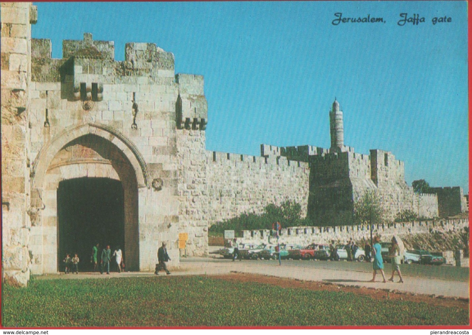 Gerusalemme. Porta Di Giaffa. Non Viaggiata. Animata - Israel