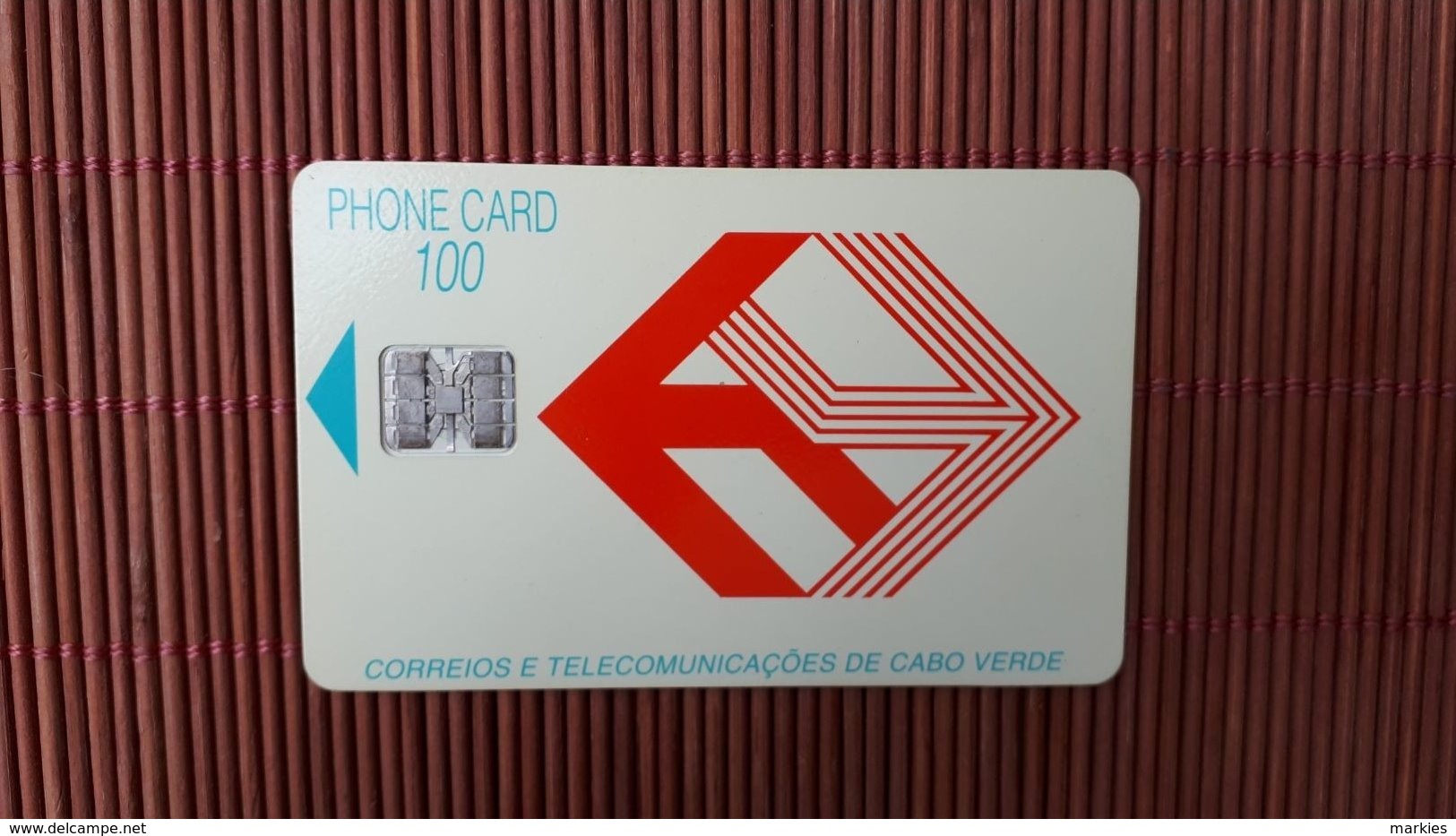 Phonecard Cabo Verde 100 Units Control C3C043255  Used Rare - Kaapverdische Eilanden