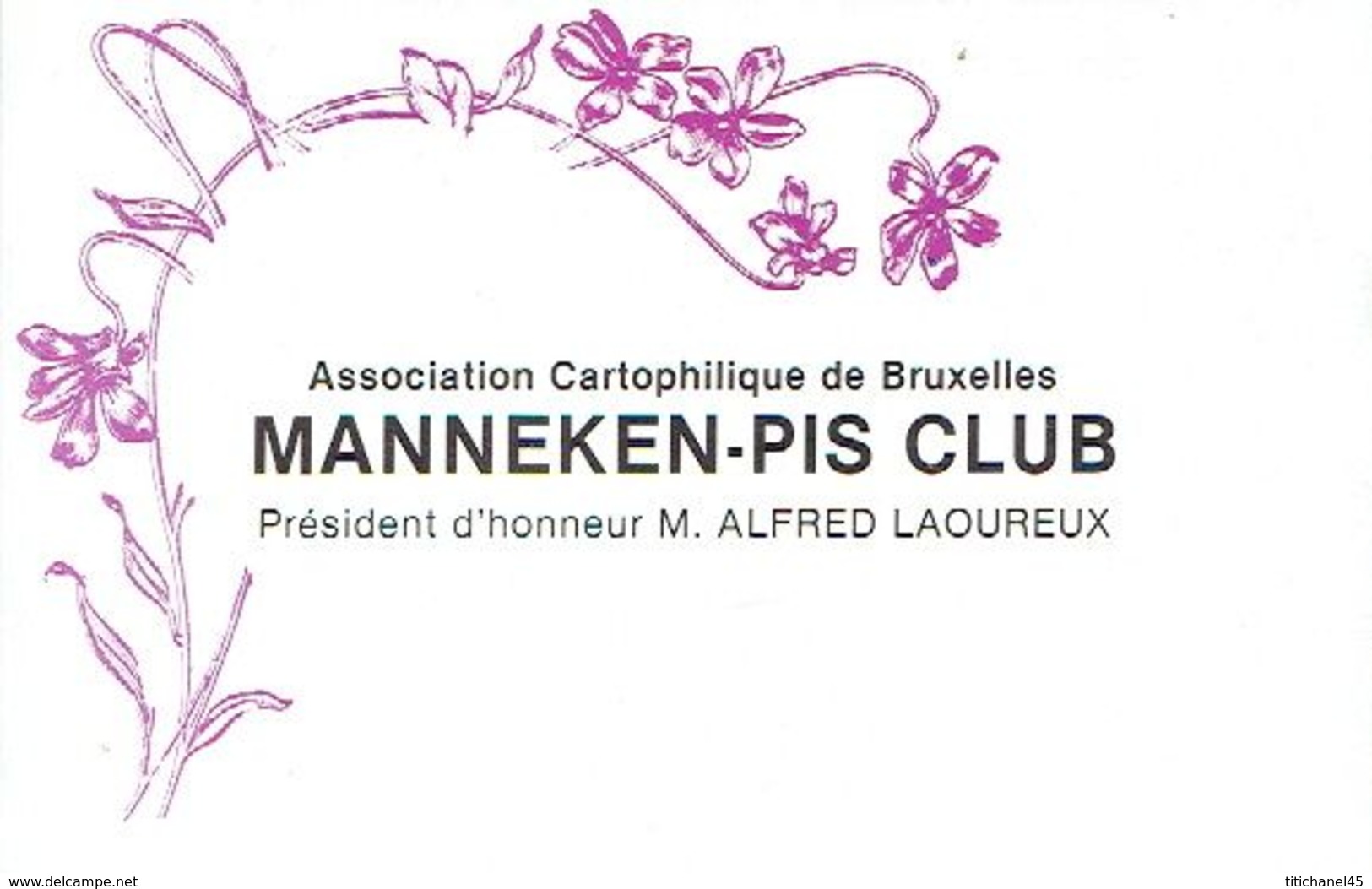 BRUXELLES 1984 MANNEKEN-PIS CLUB - ASSOCIATION CARTOPHILIQUE DE BRUXELLES - Sammlerbörsen & Sammlerausstellungen