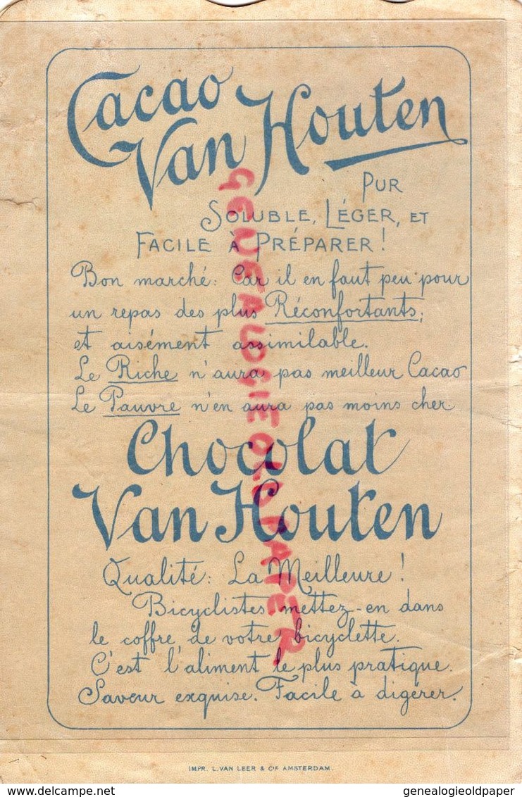 CHOCOLAT CACAO VAN HOUTEN- RARE LIVRET CHROMO AU BORD DE LA MER-JEANNE PAUL -IMPRIMERIE L.VAN LEER AMSTERDAM-PAYS BAS - Van Houten
