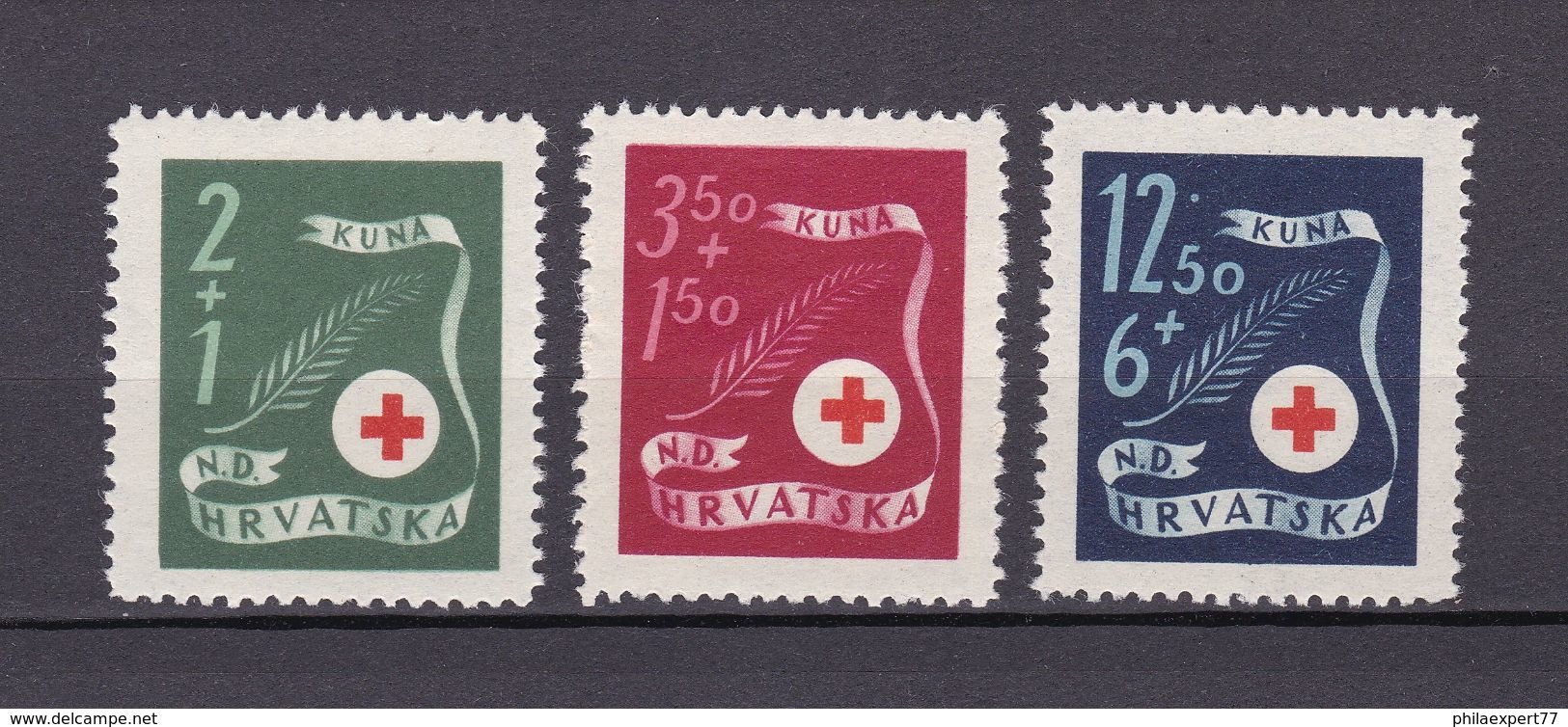 Kroatien - 1944 - Michel Nr. 167/169 - Postfrisch - Occupation 1938-45