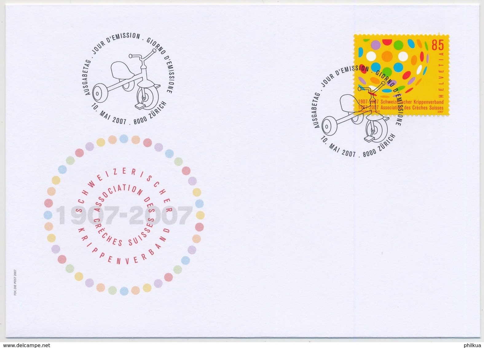 Zumstein 1235 Illusdtriertes FDC In Einwandfreiem Zustand - Altri & Non Classificati