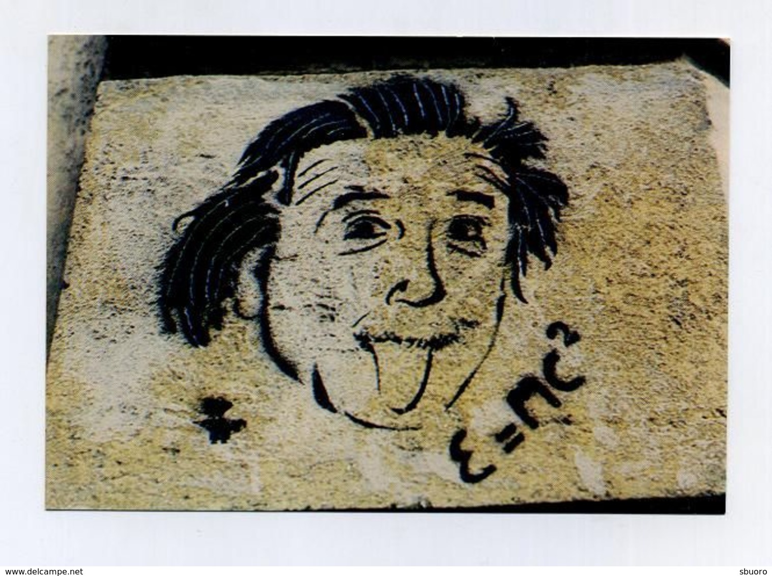 CP Neuve. Tag Pochoir Graffiti Street Art. Albert Einstein. Prix Nobel De Physique En 1921. Langue Tongue. E=mC² - Nobel Prize Laureates