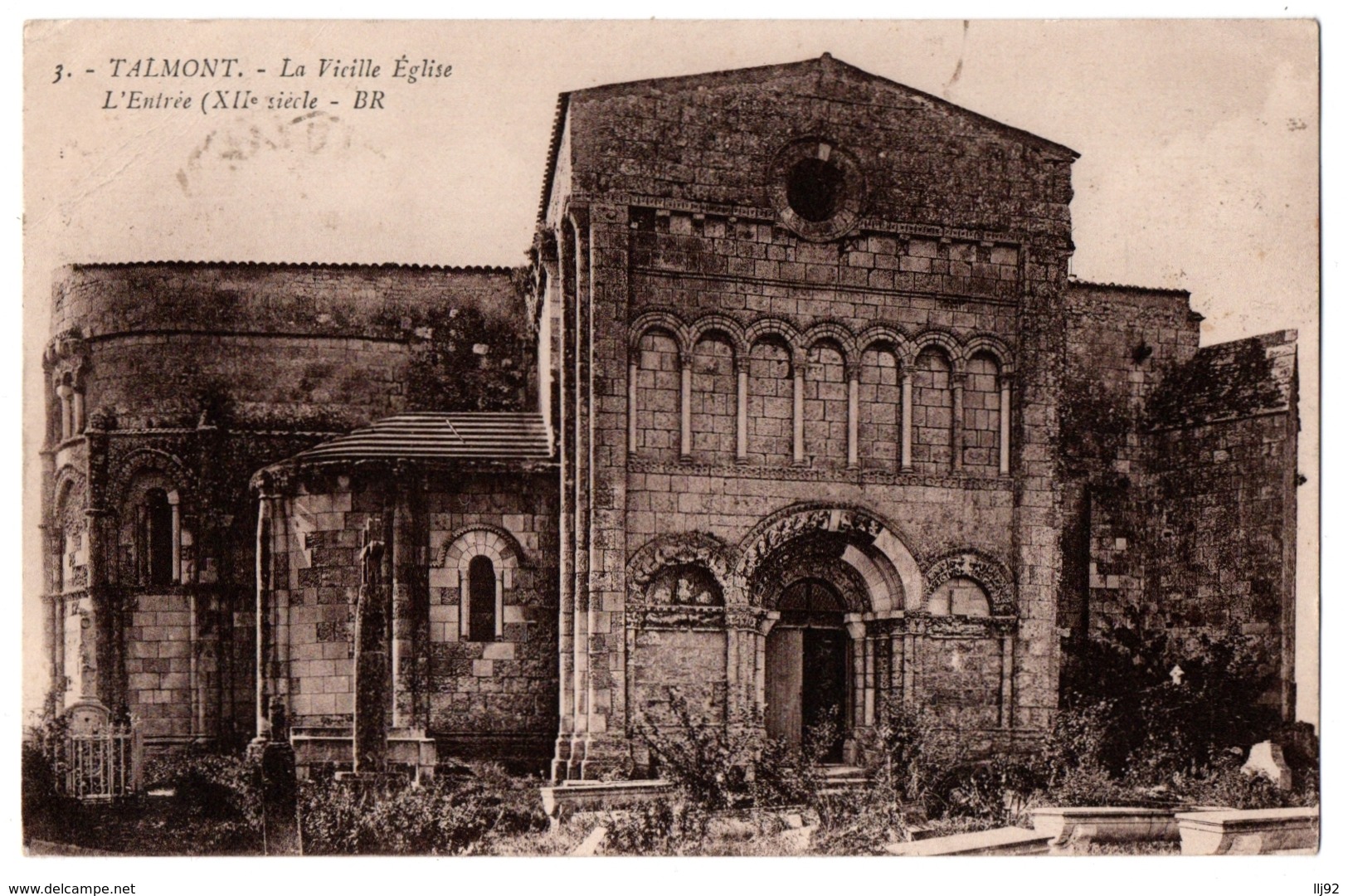 CPA 17 - TALMONT (Charente Maritime) - 3. La Vieille Eglise. L'Entrée - B.R. - Other & Unclassified