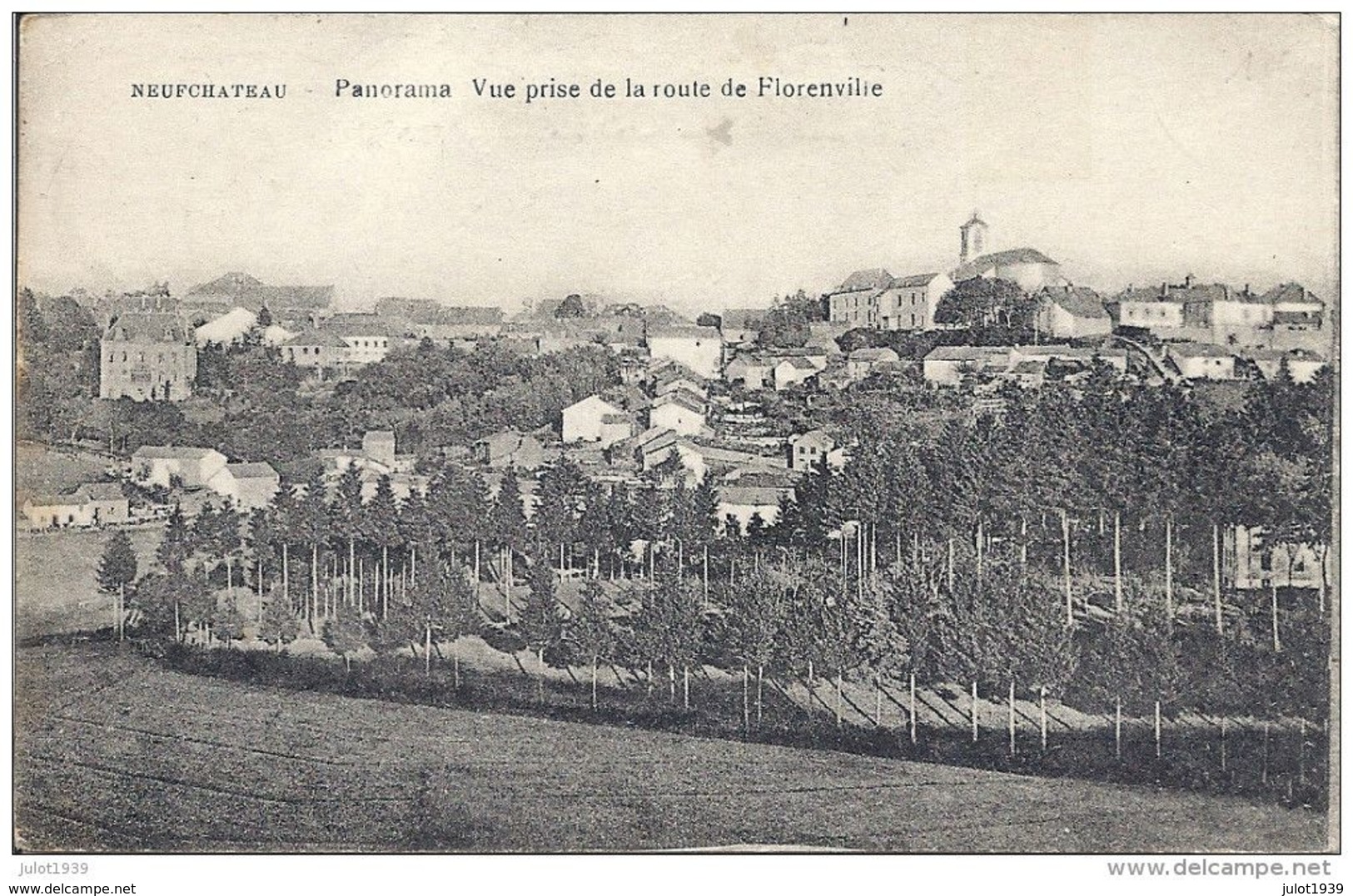 NEUFCHATEAU ..--  Vue Prise Route De FLORENVILLE . 1924 Vers PEPINSTER ( Melle Marie - Thérèse VOISIN ) . Voir Ver - Neufchâteau