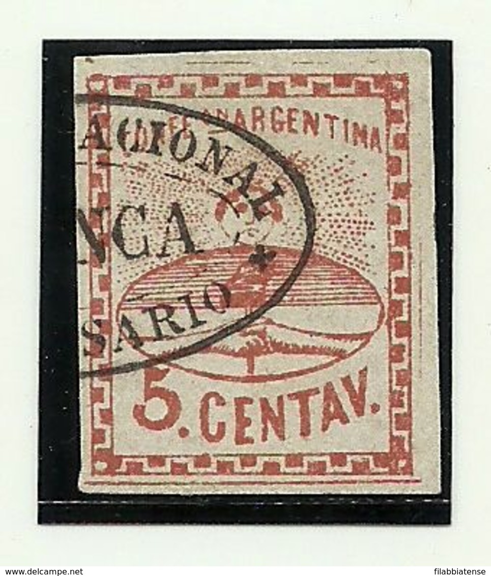 1861 - Argentina 4 Ordinaria - Usados