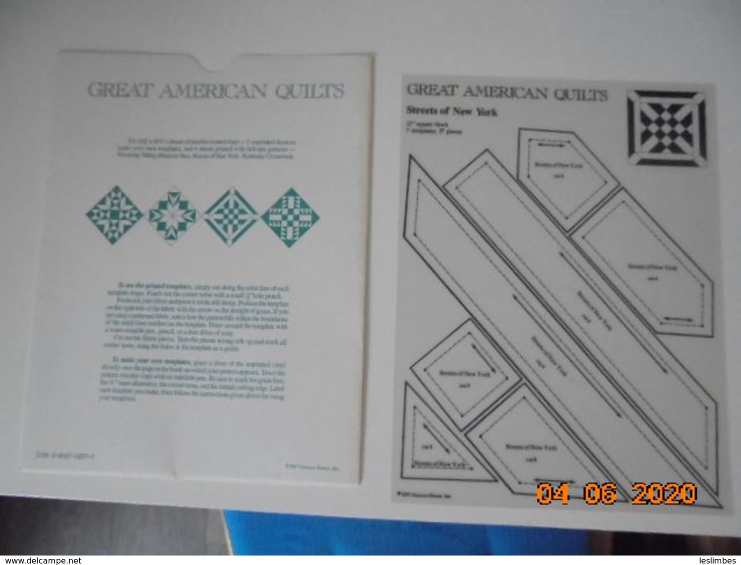 Great American Quilts. Oxmoor House 1987 ISBN 084870827X - Ocios Creativos