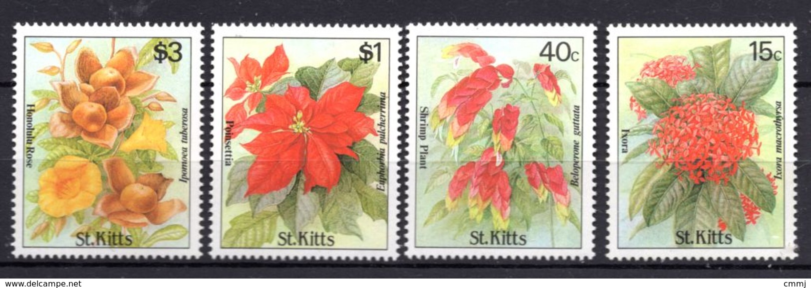 1988 - ST. KITTS  -  Mi. Nr. 222/225 - NH - (UP.209.37.) - St.Kitts And Nevis ( 1983-...)