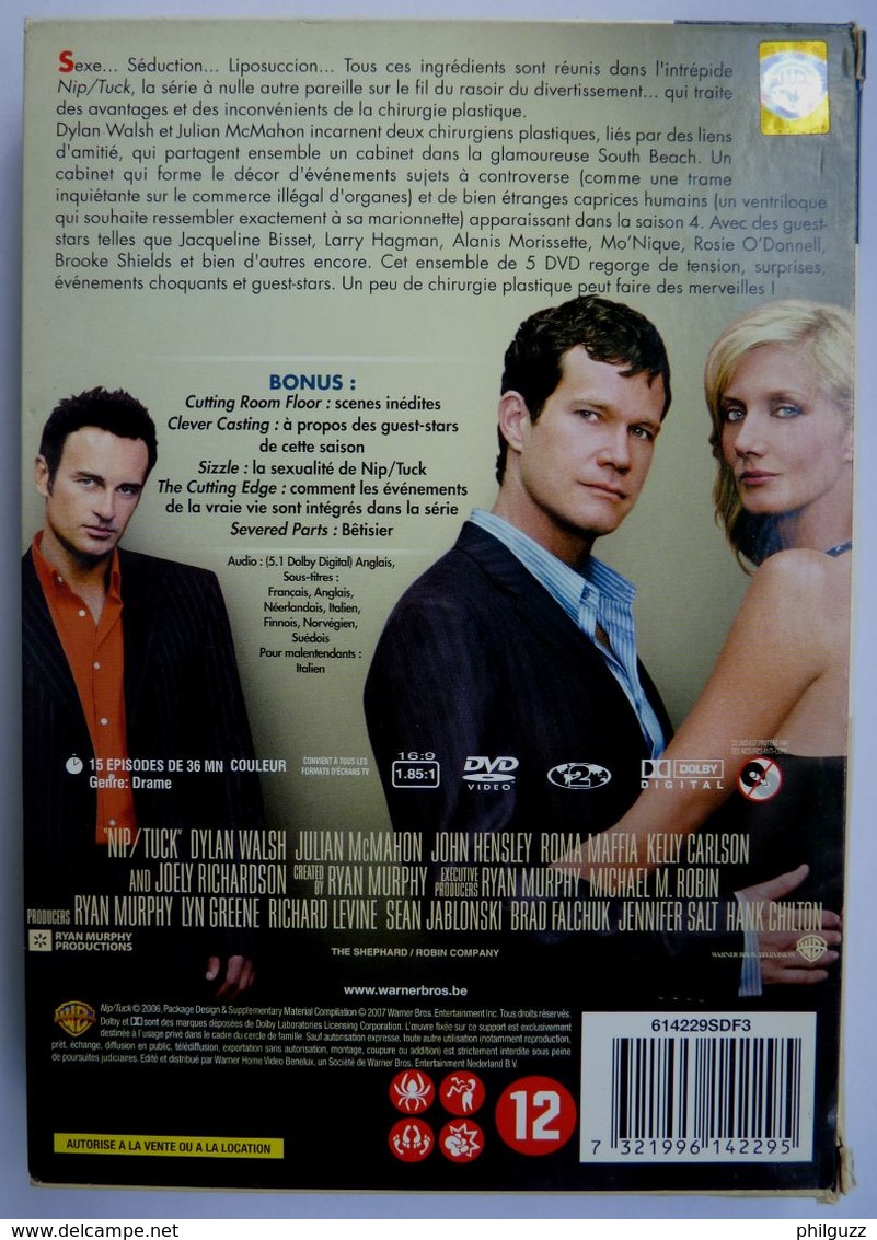 COFFRET 5 DVD SAISON 4 NIP TUCK - Serie E Programmi TV