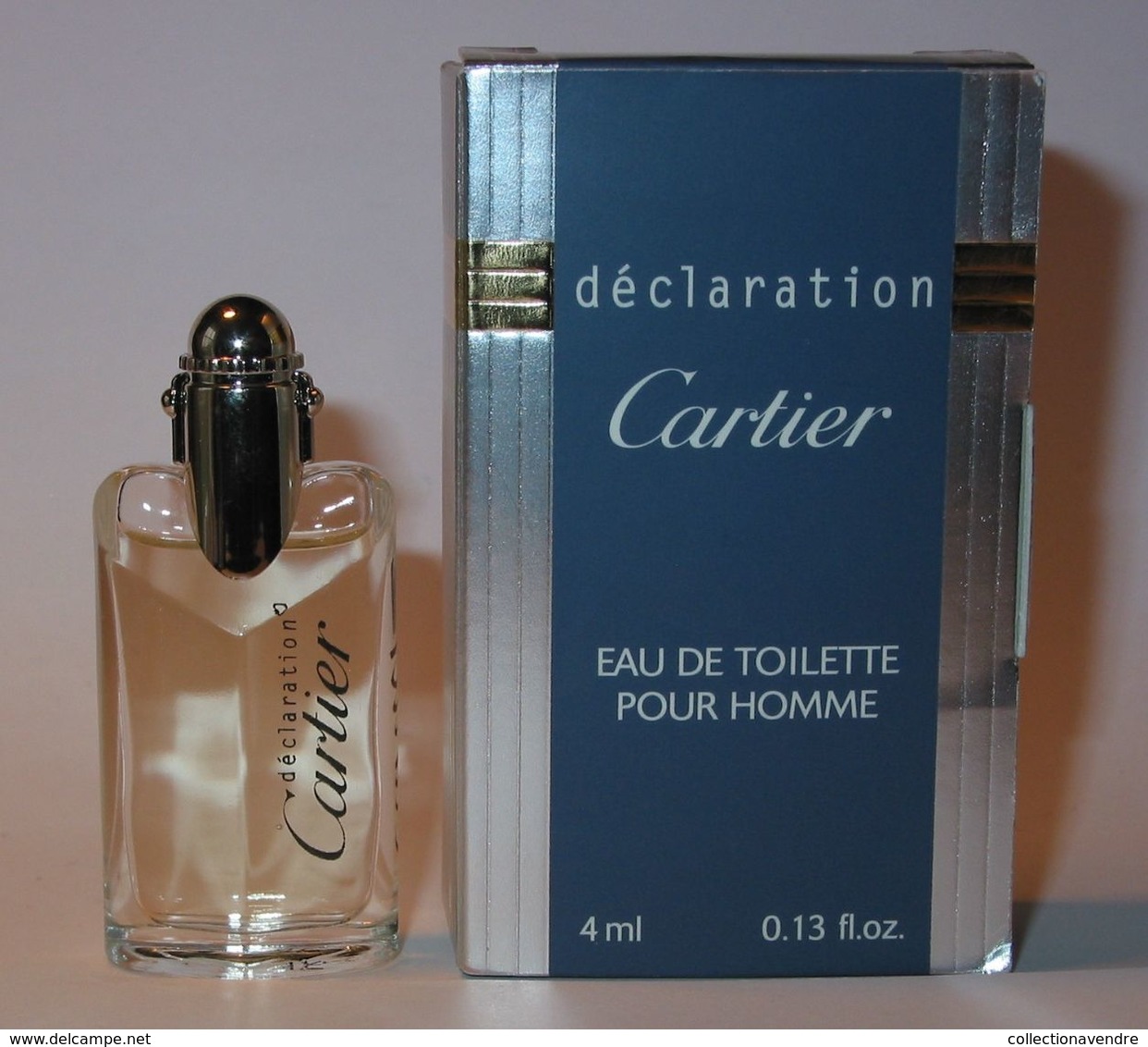 CARTIER : Déclaration. Eau De Toilette 4 Ml. Version 1988. Parfait état - Miniatures Hommes (avec Boite)