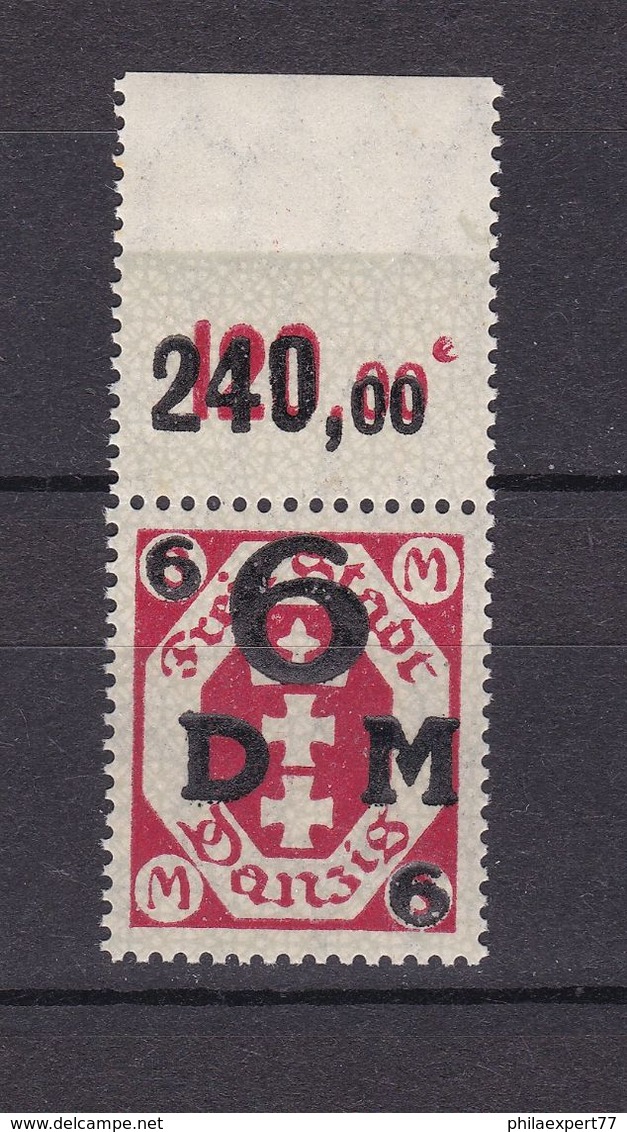 Danzig - Dienstmarken - 1922 - Michel Nr. 25 P OR - Postfrisch - Sonstige & Ohne Zuordnung