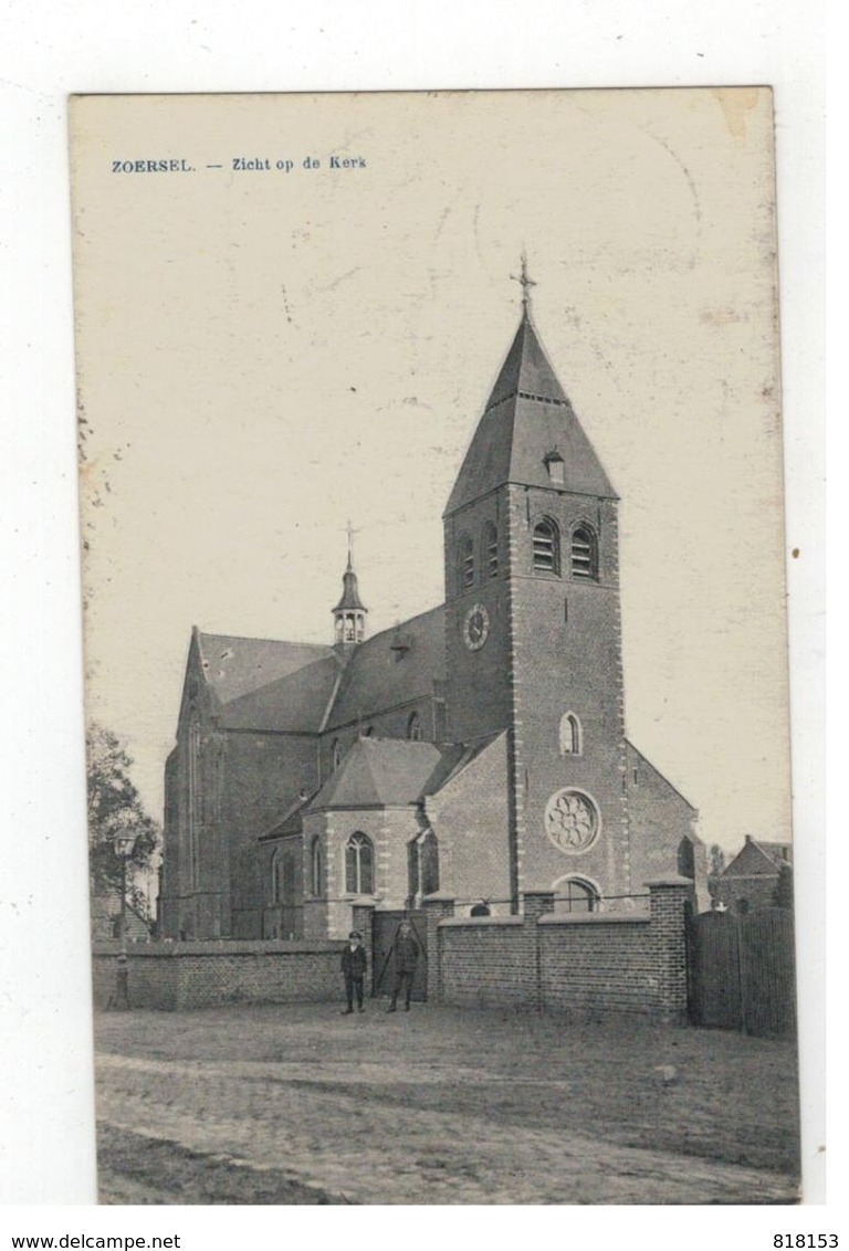 ZOERSEL - Zicht Op De Kerk 1928 - Zörsel