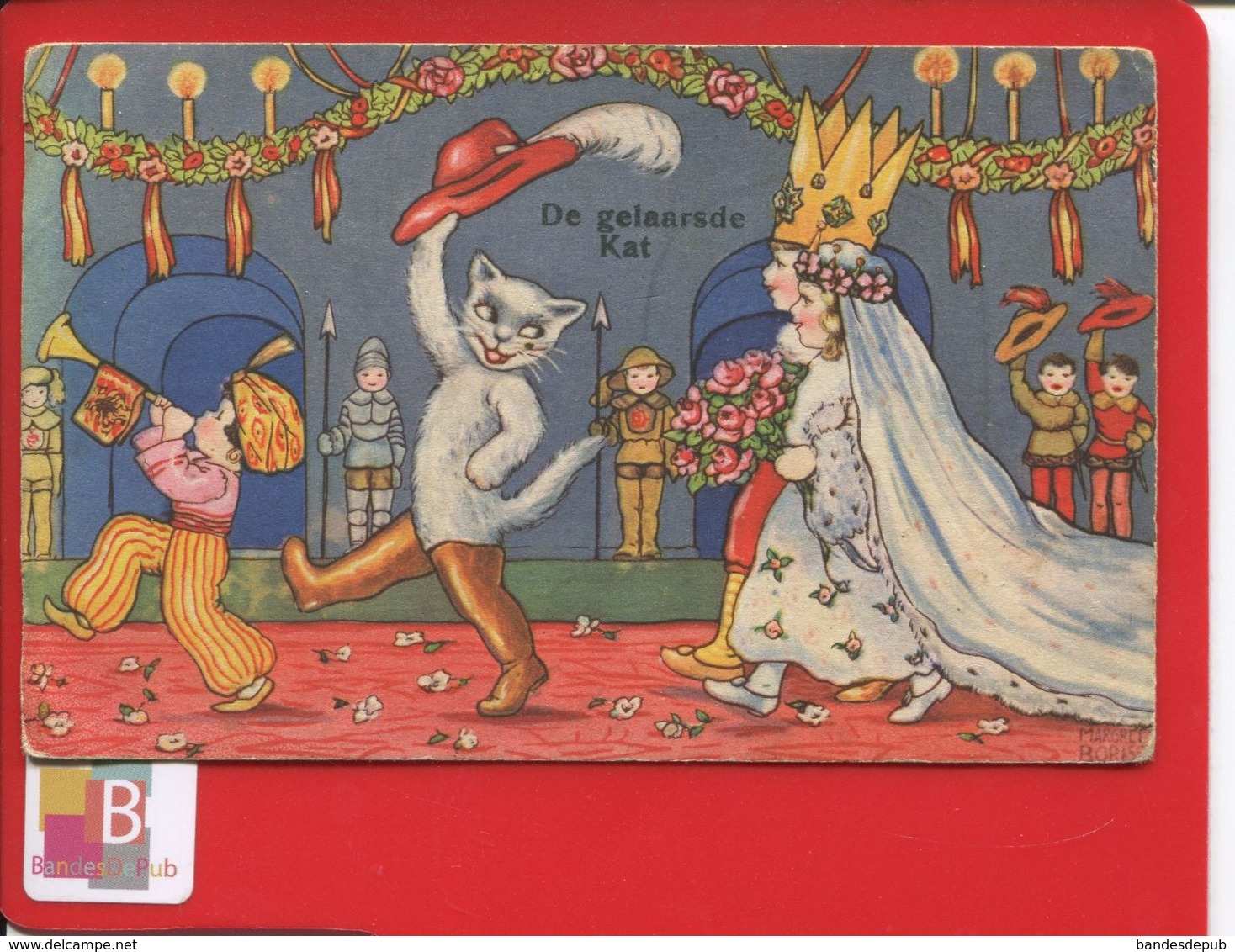 Boriss Jolie Carte Illustrée Chat Botté Mariage - Boriss, Margret