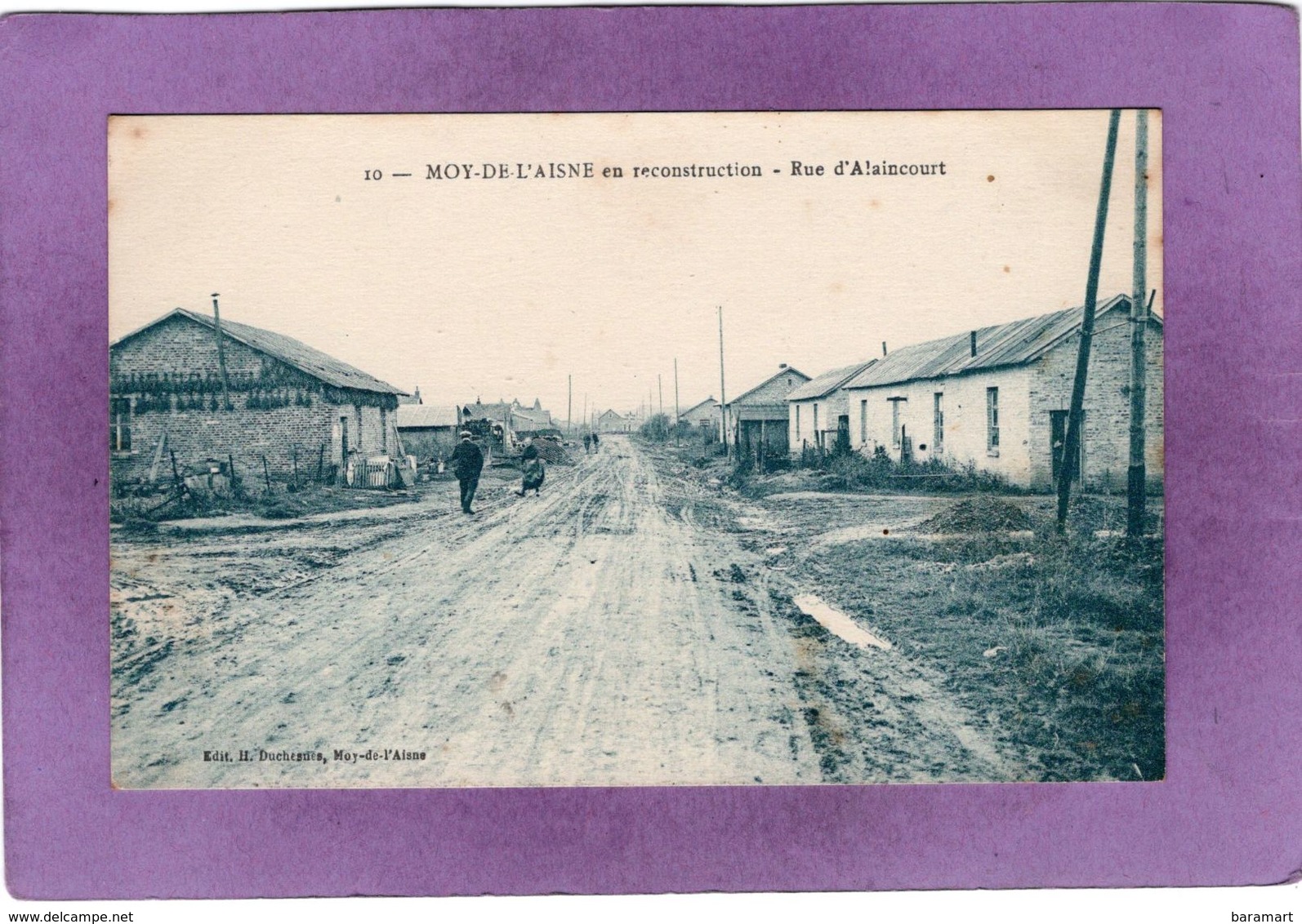 02 MOY De L'AISNE En Reconstruction Rue D'Alaincourt - Autres & Non Classés